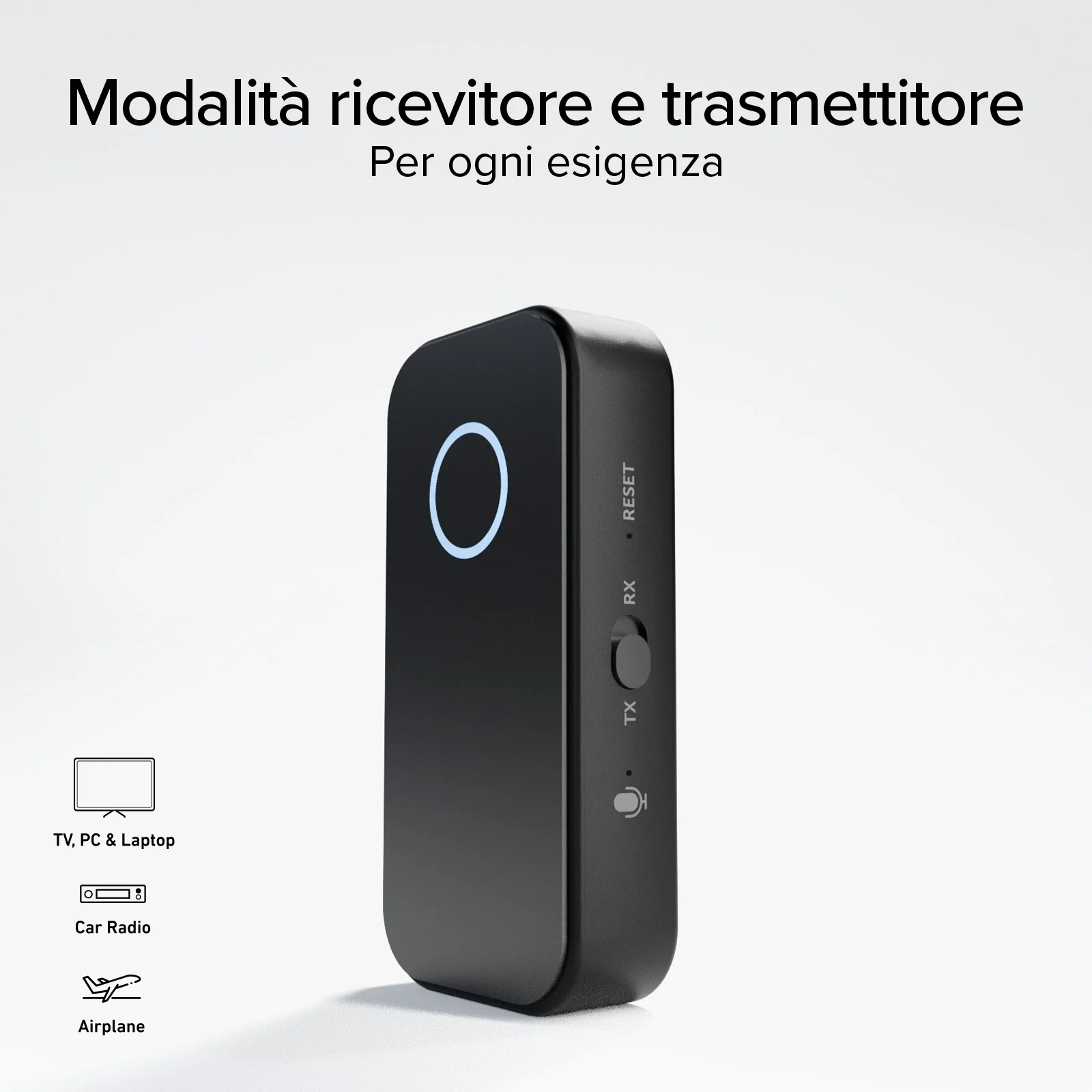 Adattatore audio wireless 2-in-1 RX/TX con jack 3,5mm universale - Image 5