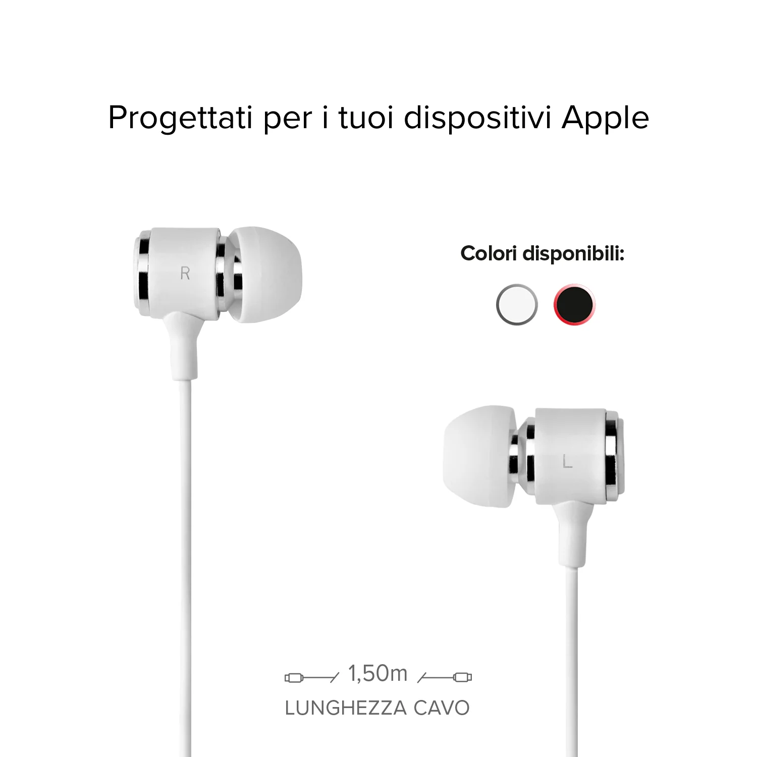 Auricolari in-ear con filo stereo e connettore Lightning Made For Apple - Image 5