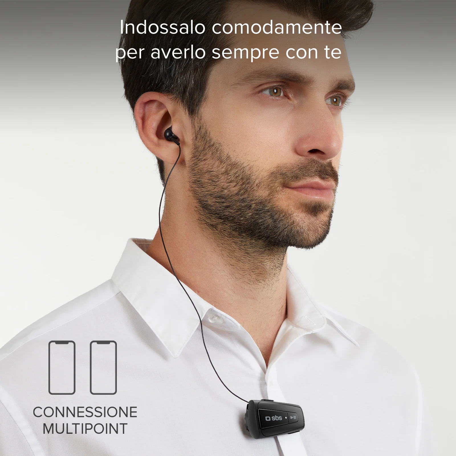 Auricolare Wireless con roller clip - Image 13