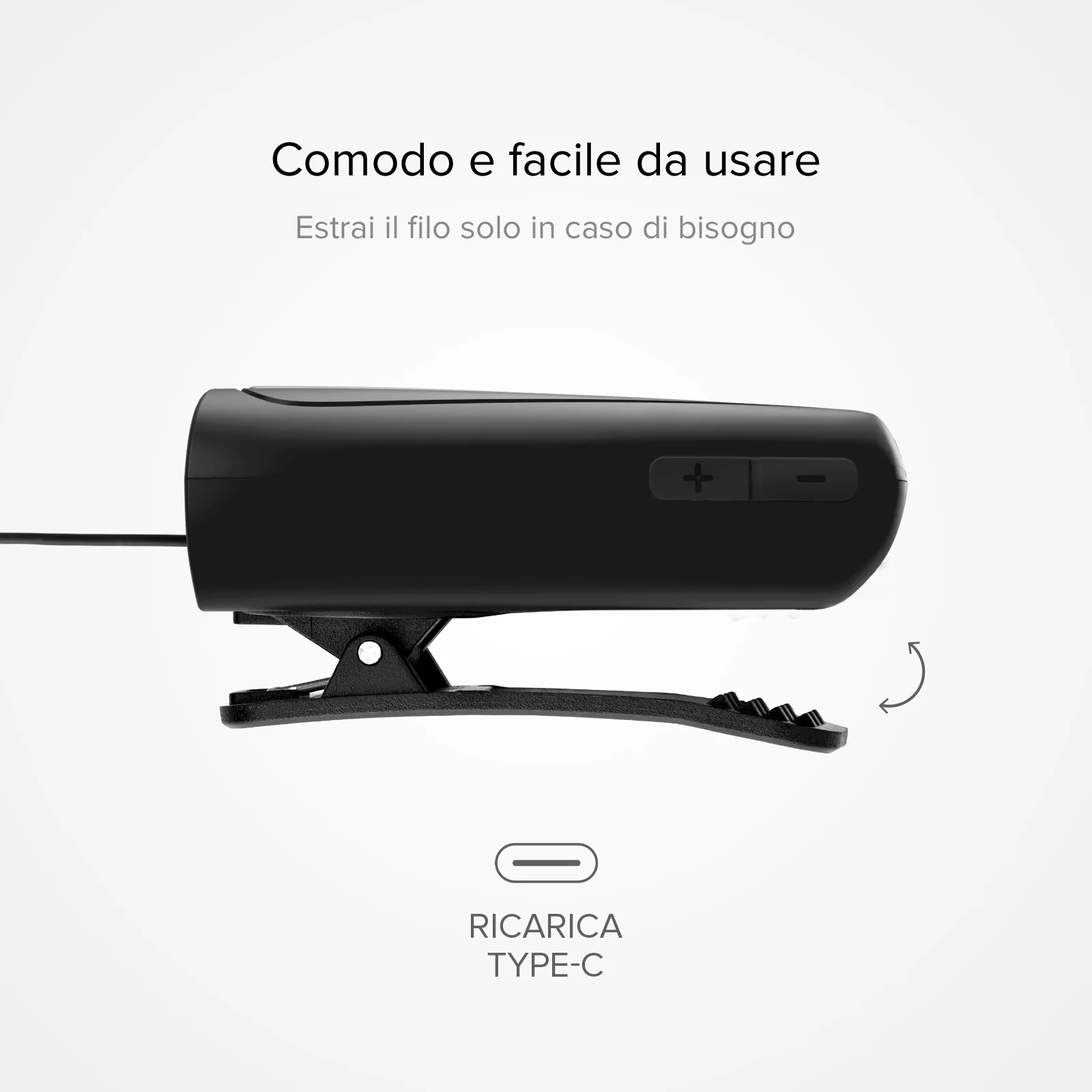 Auricolare Wireless con roller clip - Image 8