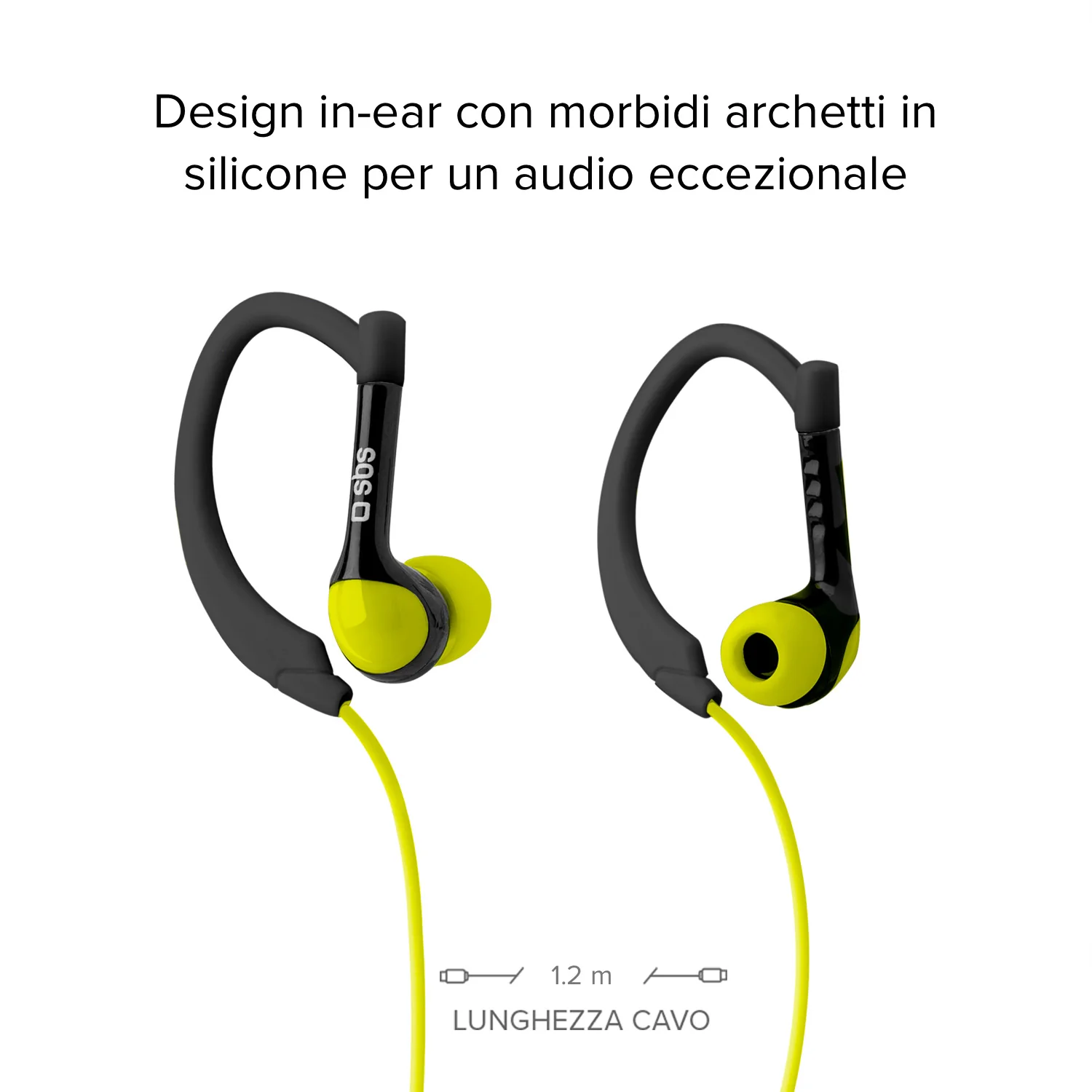 Auricolari Sport in-ear con archetto e filo stereo - Image 3