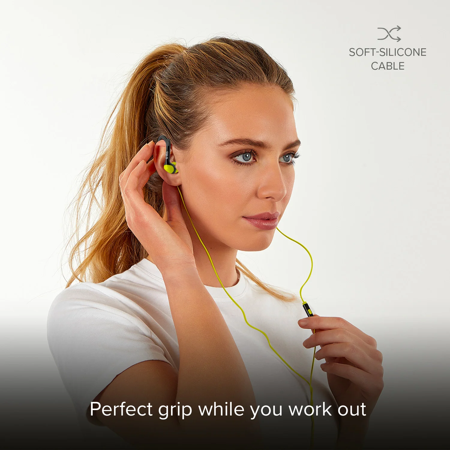 Auricolari Sport in-ear con archetto e filo stereo - Image 6