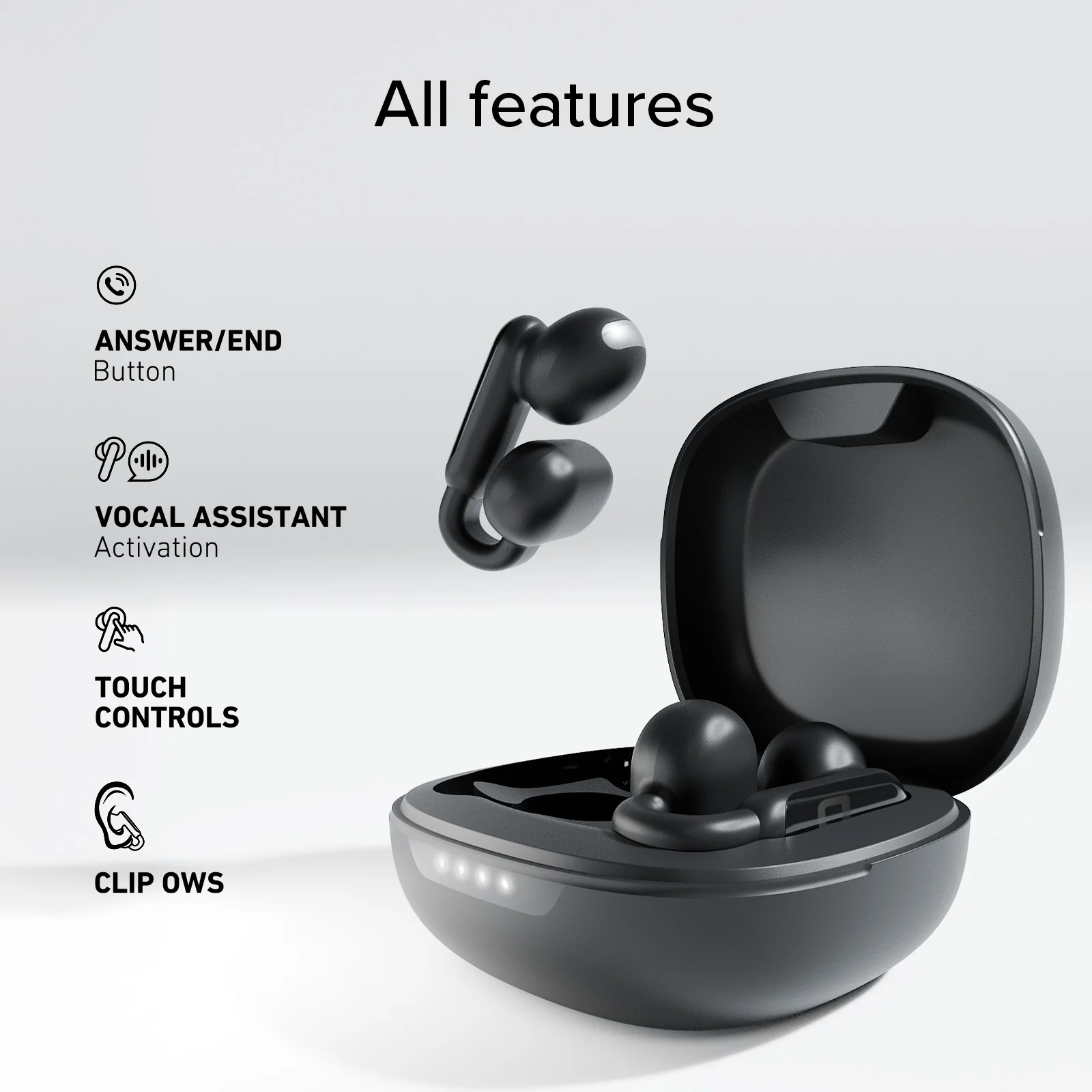 Auricolari OWS con design a clip e controlli touch - Image 8