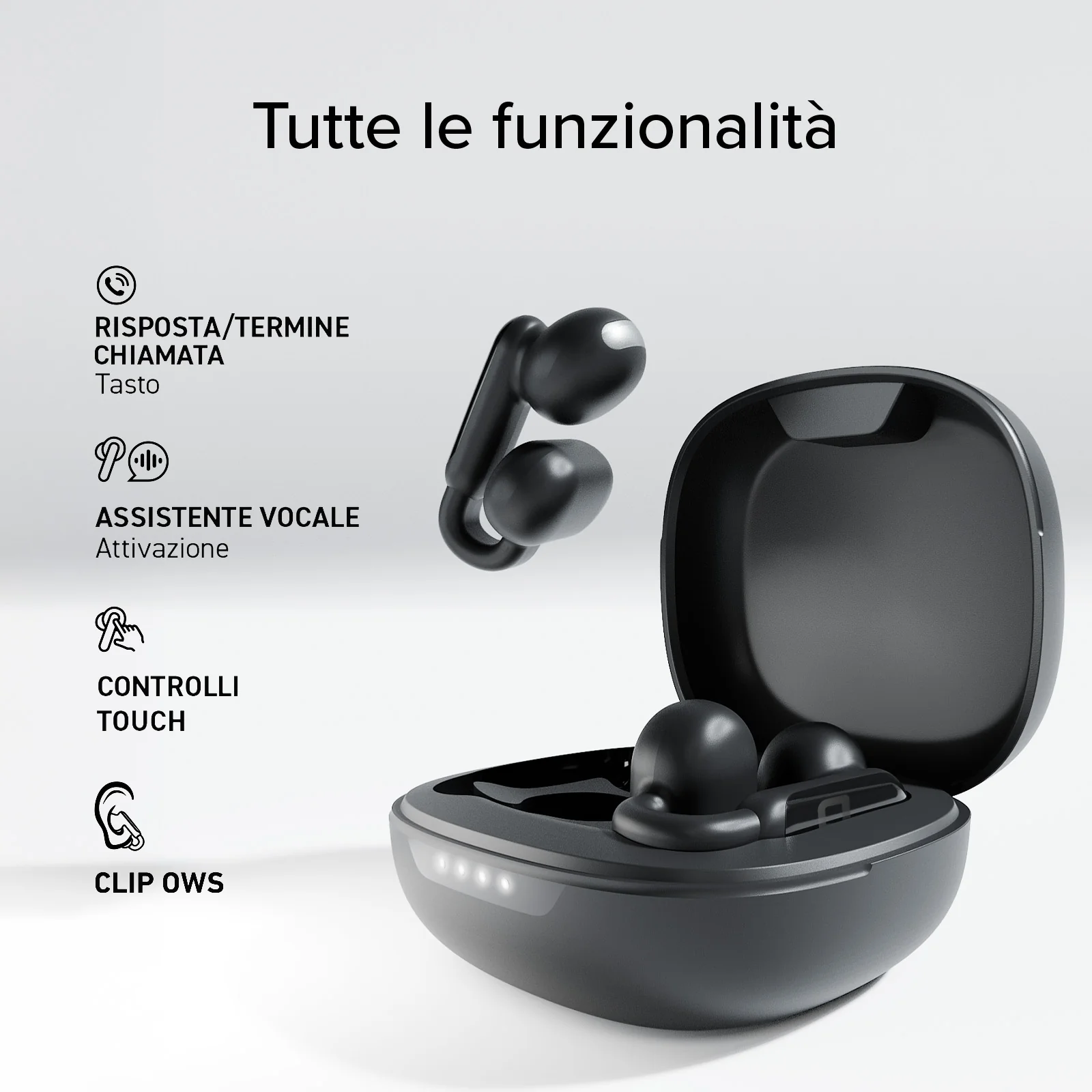 Auricolari OWS con design a clip e controlli touch - Image 9