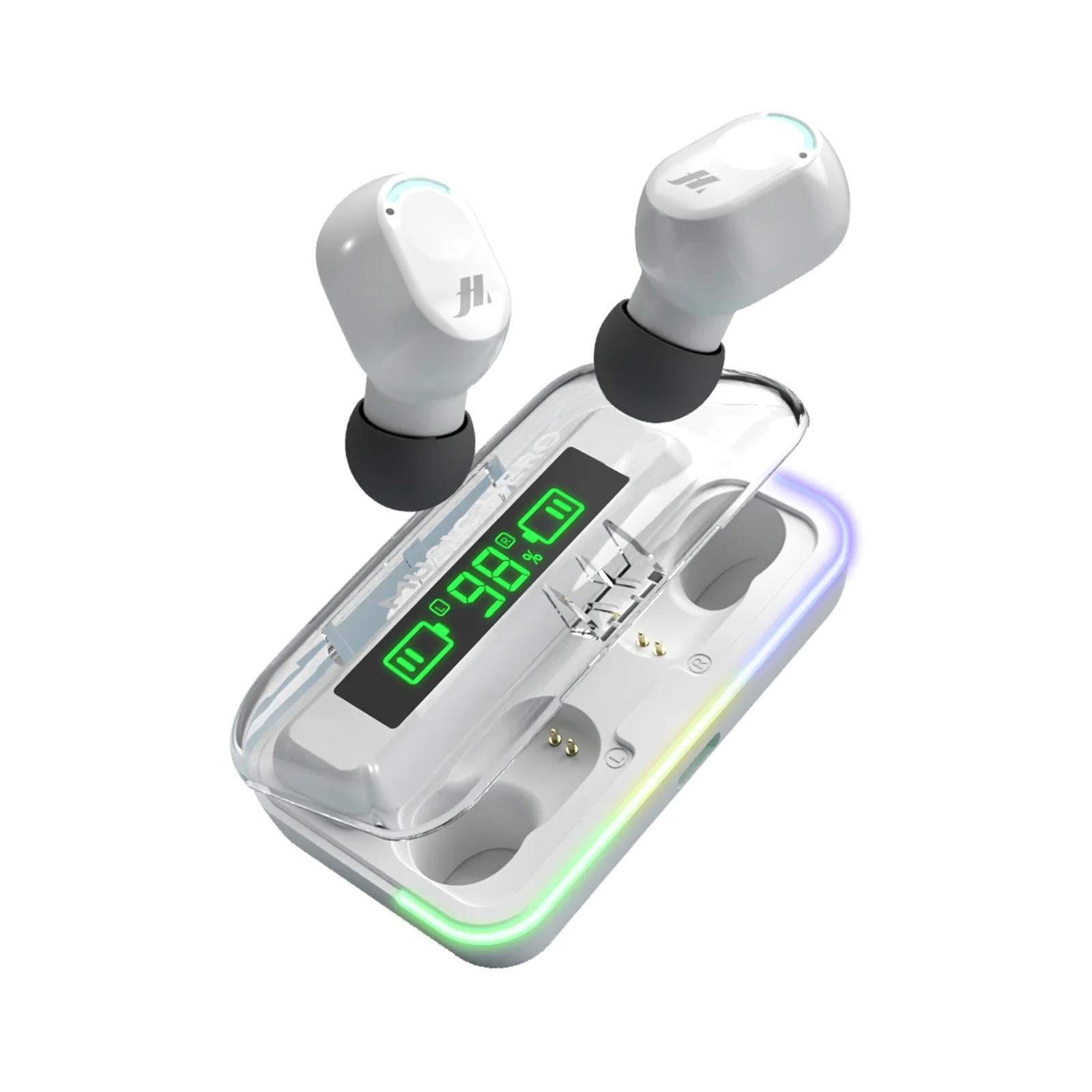 Auricolari TWS con custodia di ricarica e schermo LCD - Image 4