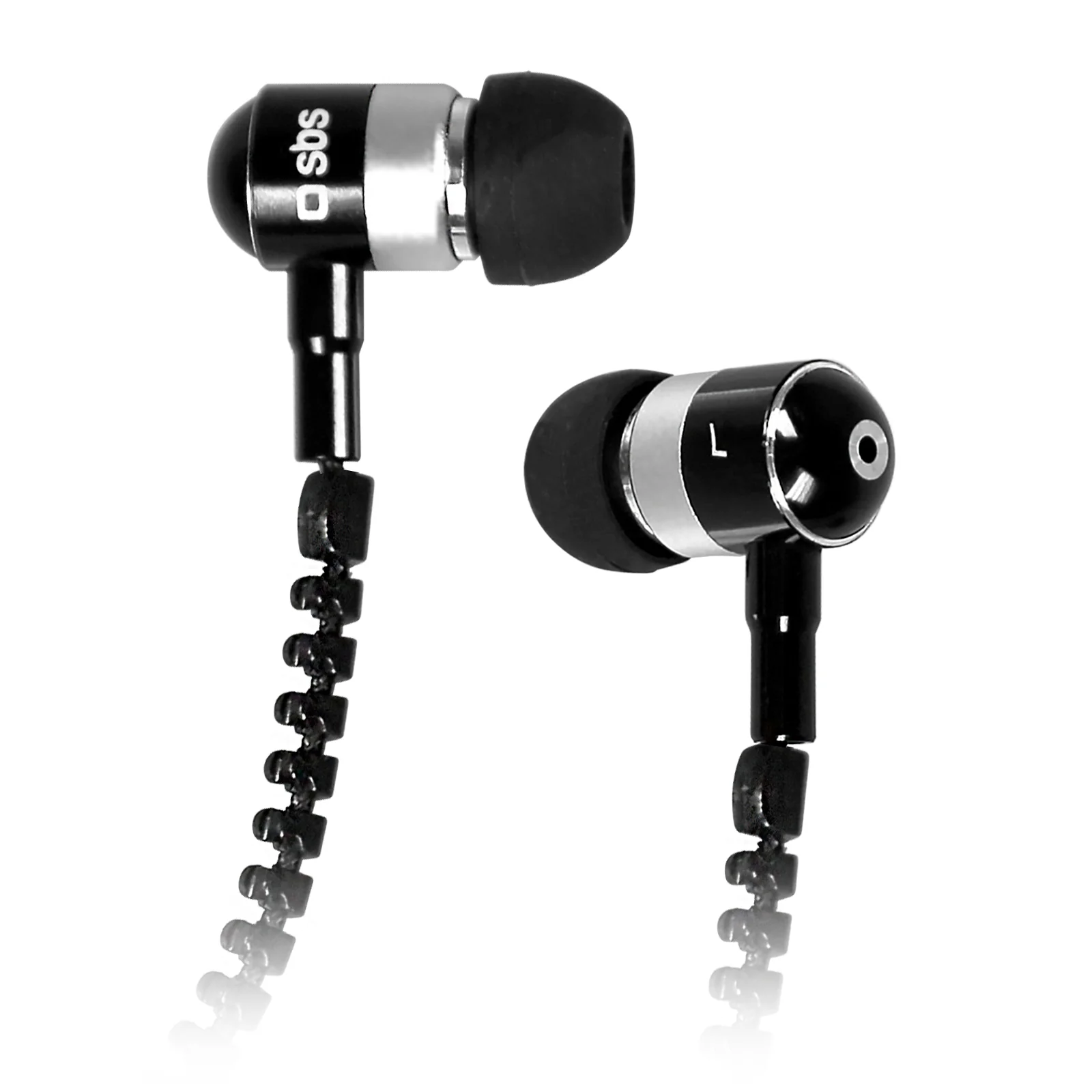Auricolari filo stereo Zip, jack 3,5 mm con microfono e tasto alla risposta - Image 3
