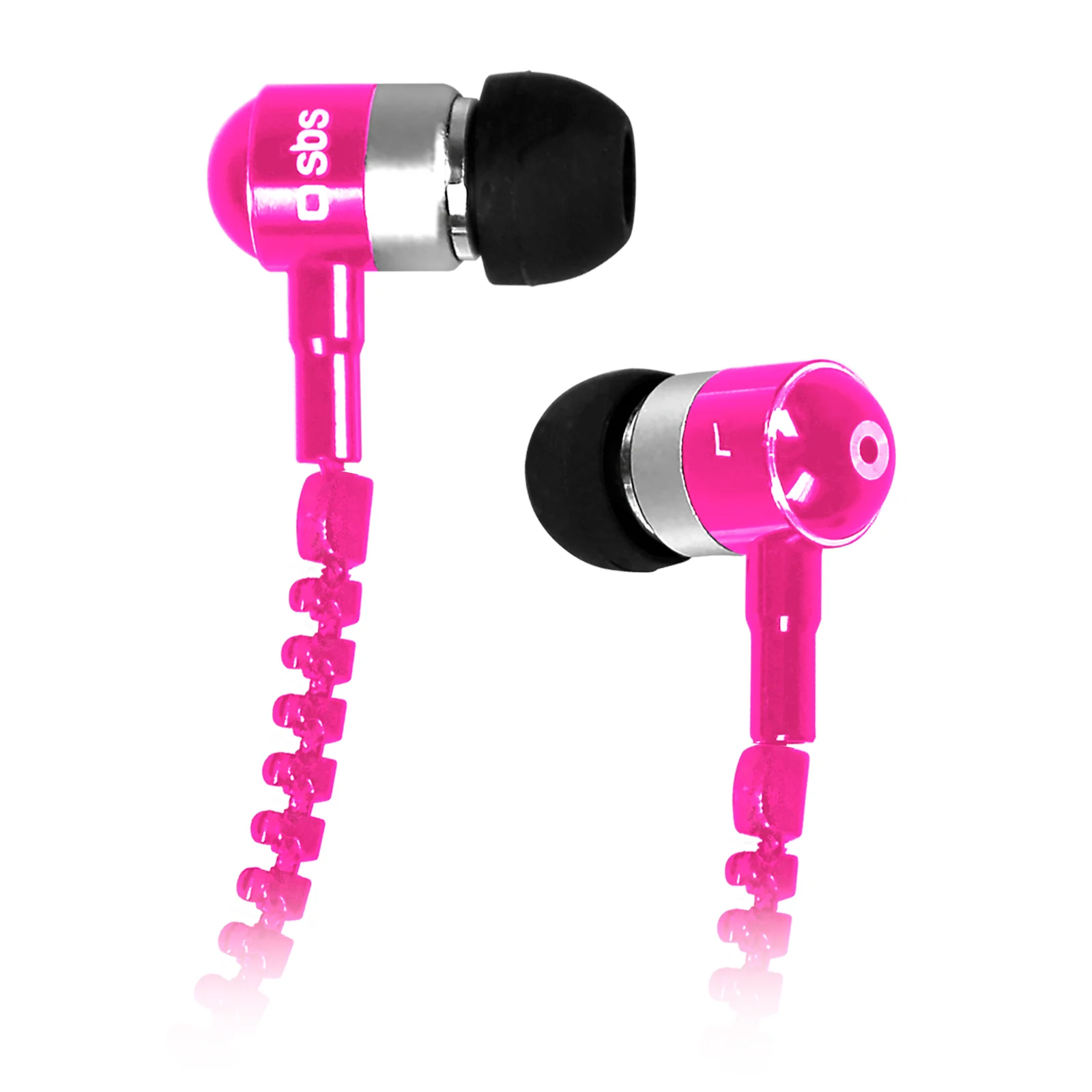Auricolari filo stereo Zip, jack 3,5 mm con microfono e tasto alla risposta - Image 5