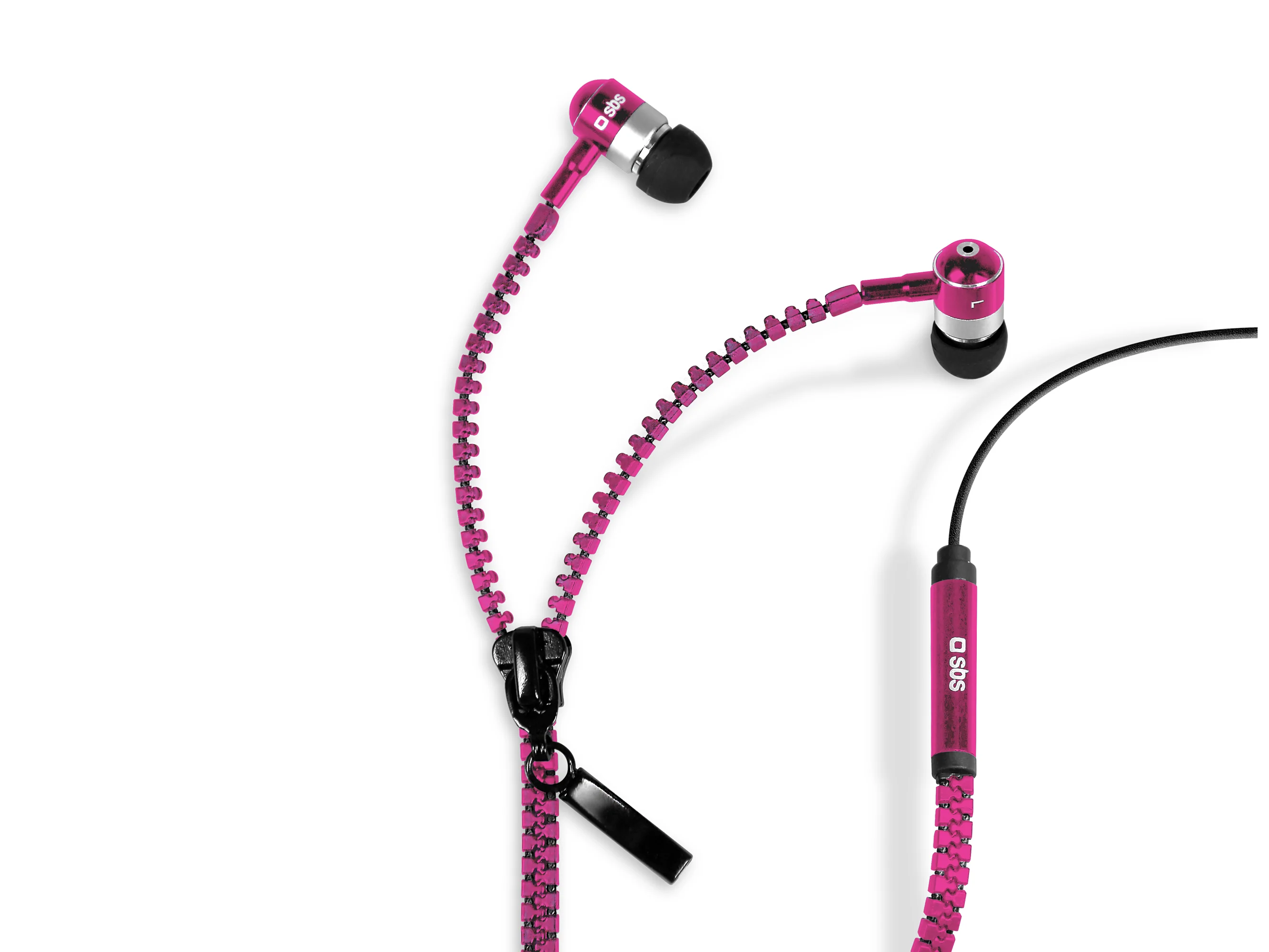 Auricolari filo stereo Zip, jack 3,5 mm con microfono e tasto alla risposta - Image 6