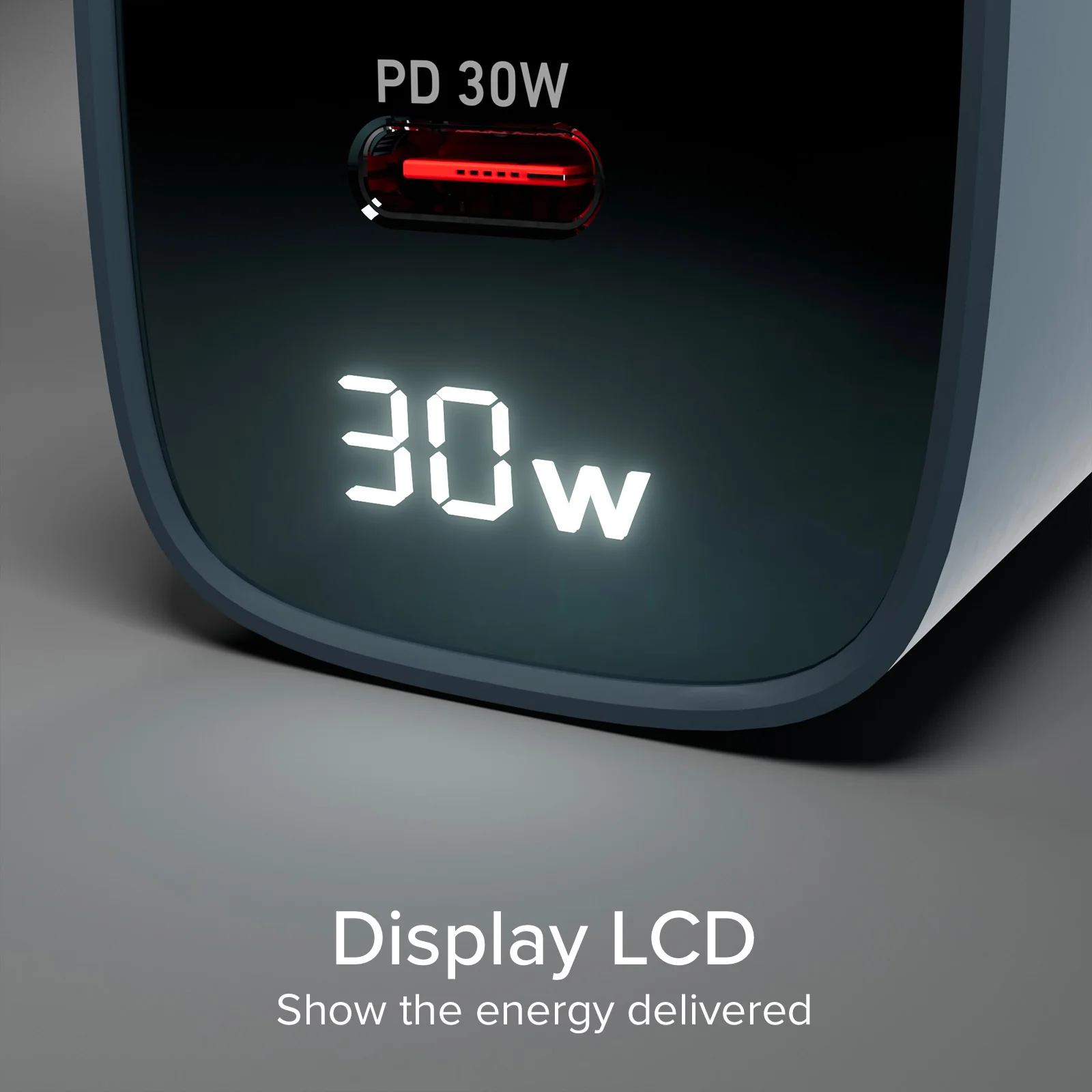 Caricabatterie da muro, schermo LCD, 1 uscita USB-C PD 30W, 1 uscita USB-A 18W - Image 27