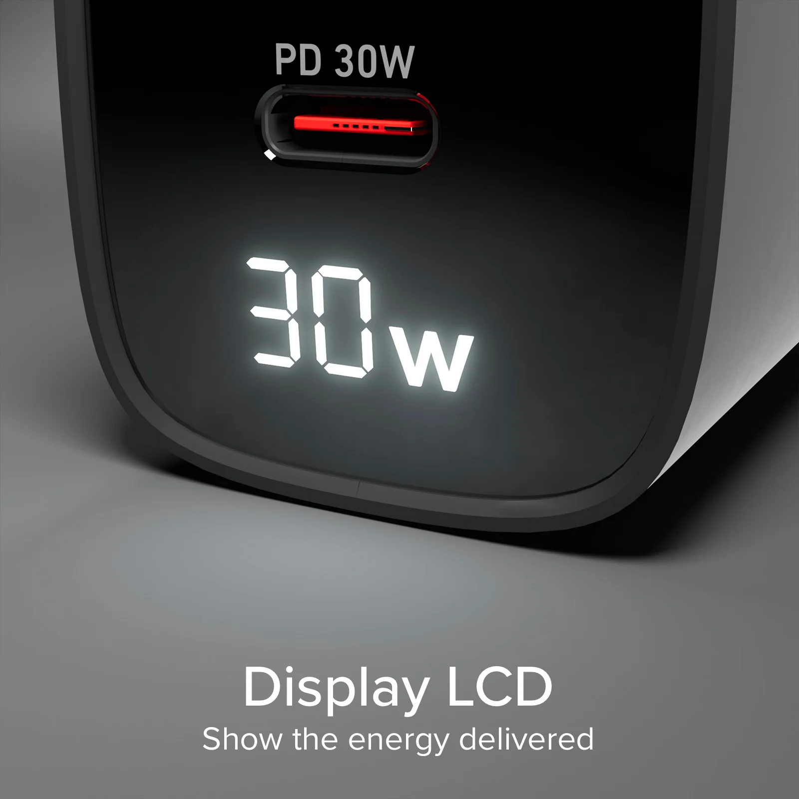 Caricabatterie da muro, schermo LCD, 1 uscita USB-C PD 30W, 1 uscita USB-A 18W - Image 62