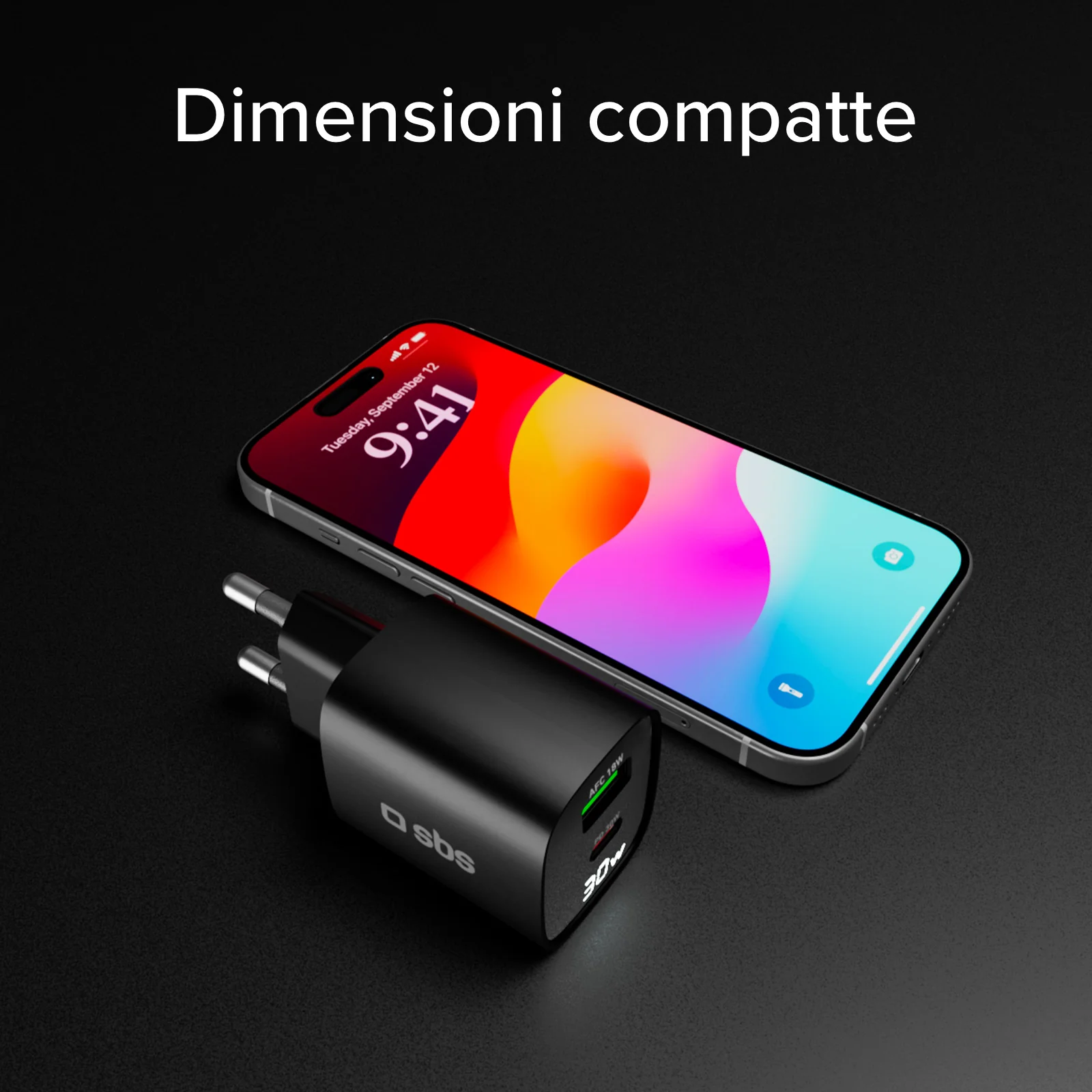 Caricabatterie da muro, schermo LCD, 1 uscita USB-C PD 30W, 1 uscita USB-A 18W - Image 68