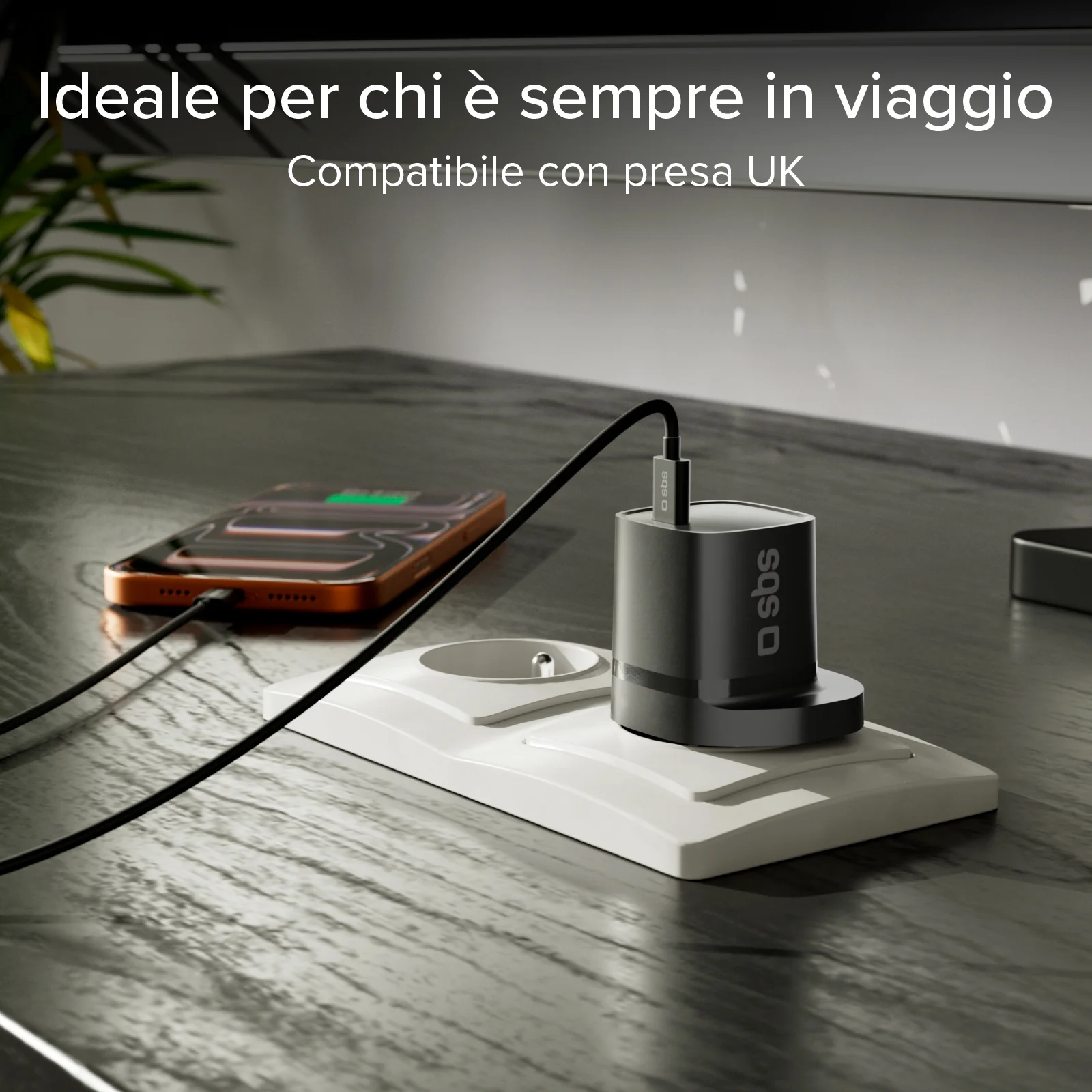 Caricatore caricabatterie con presa USB-C a 30W di potenza e spina inglese UK - Image 11