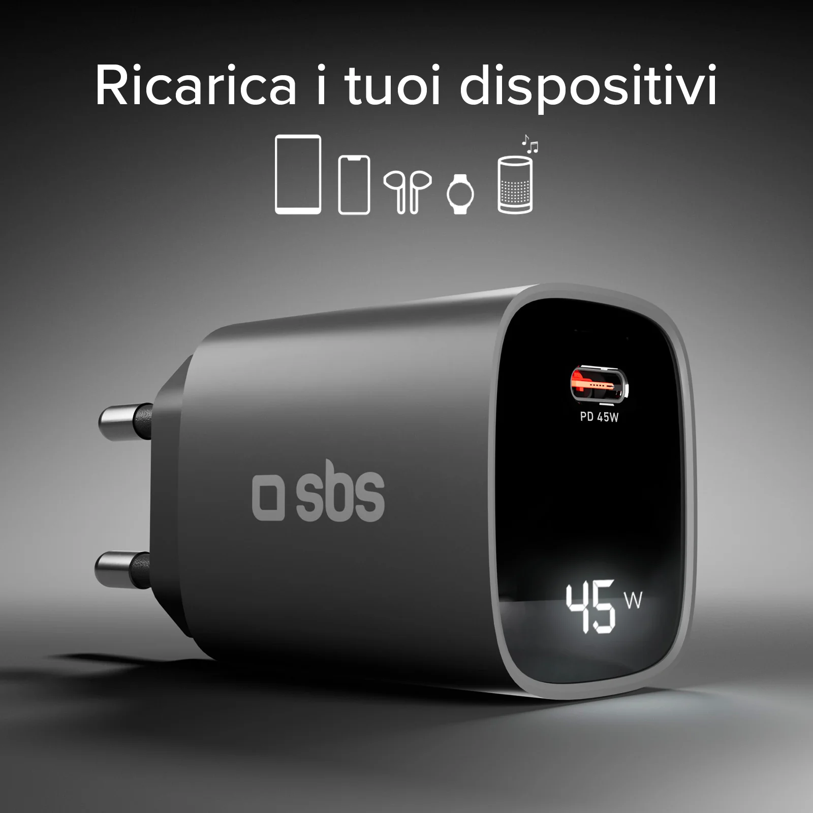 Caricatore caricabatterie 45 Watt con display integrato - Image 5