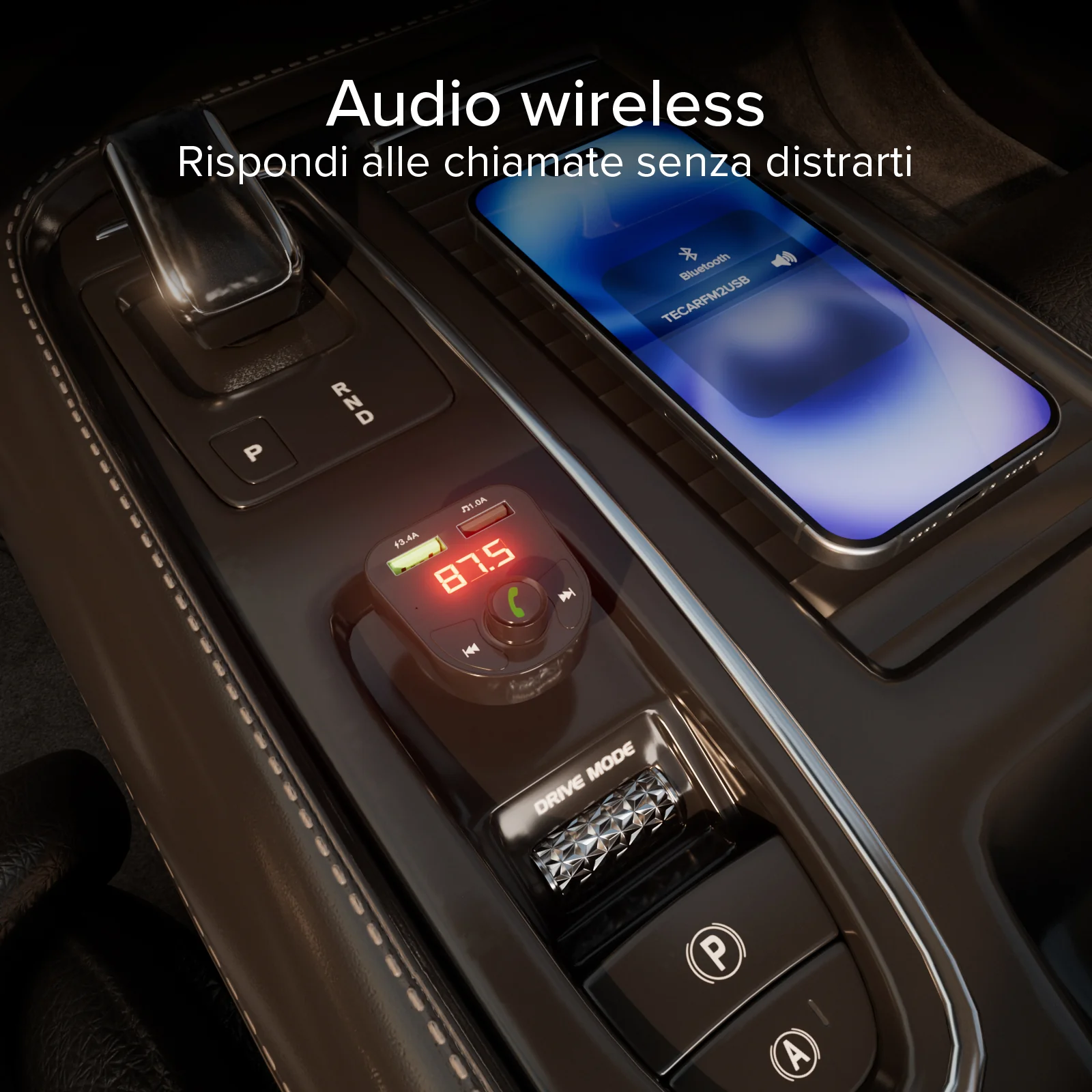 Caricabatterie da auto 15 Watt con connessione wireless - Image 15