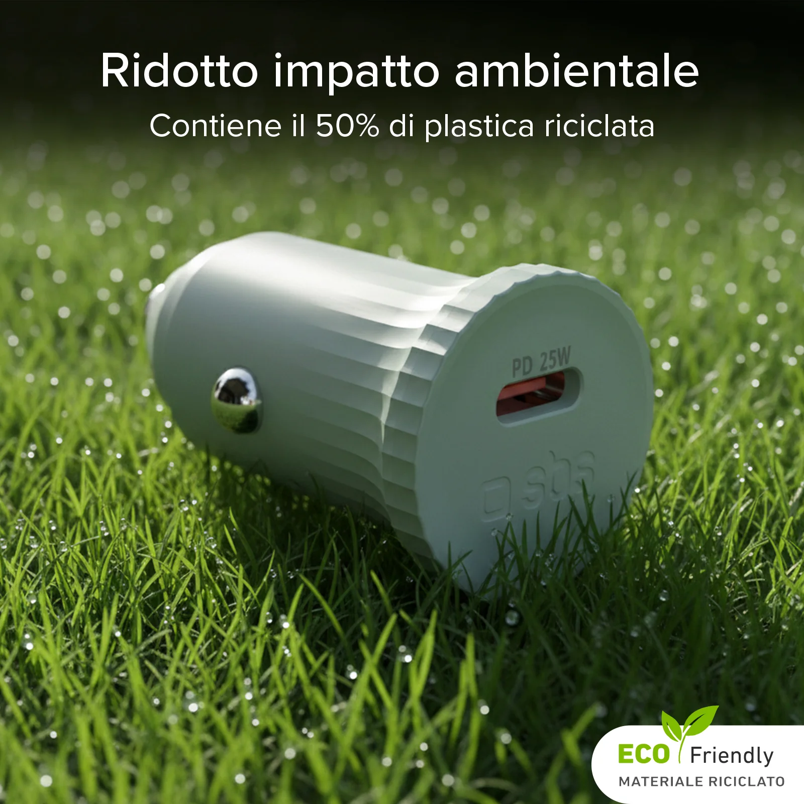 Caricatore caricabatterie da auto con materiale riciclato GRS - Image 4