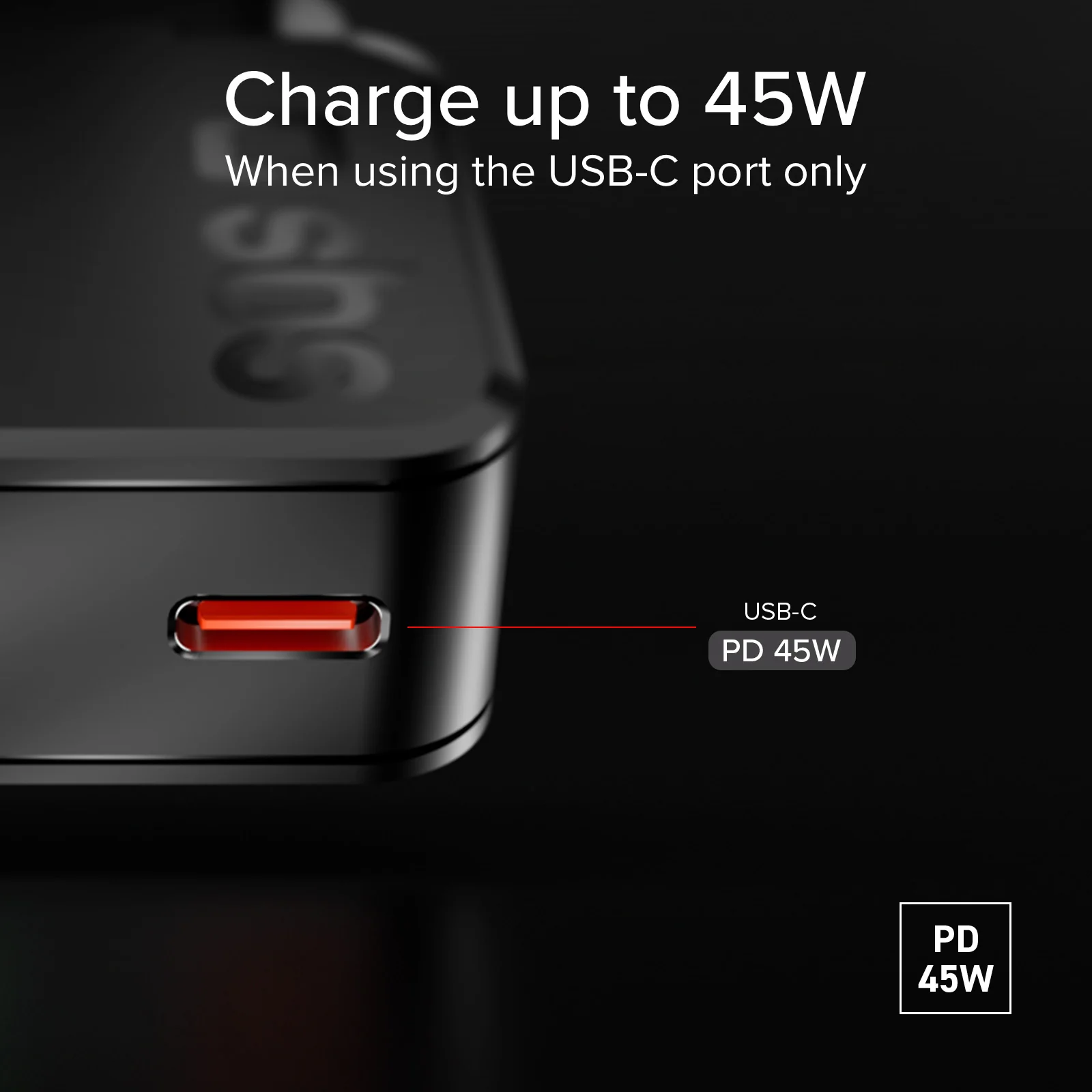 Caricatore da muro 45w USB-C Ultra Slim con doppia porta - Image 14