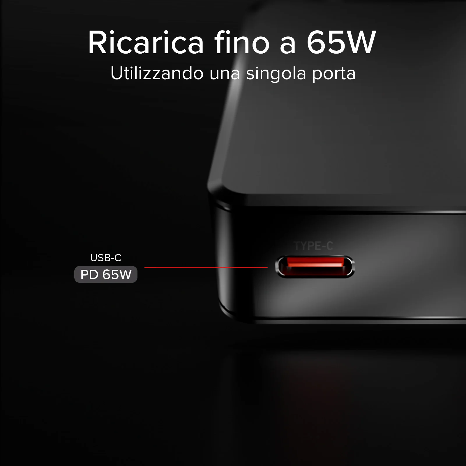 Caricatore da muro 65w USB-C Ultra Slim con doppia uscita - Image 13
