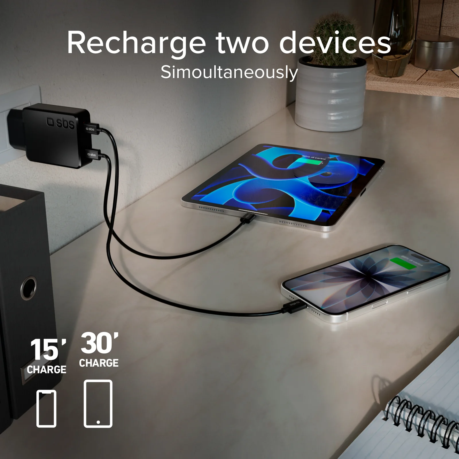 Caricatore da muro 65w USB-C Ultra Slim con doppia uscita - Image 16