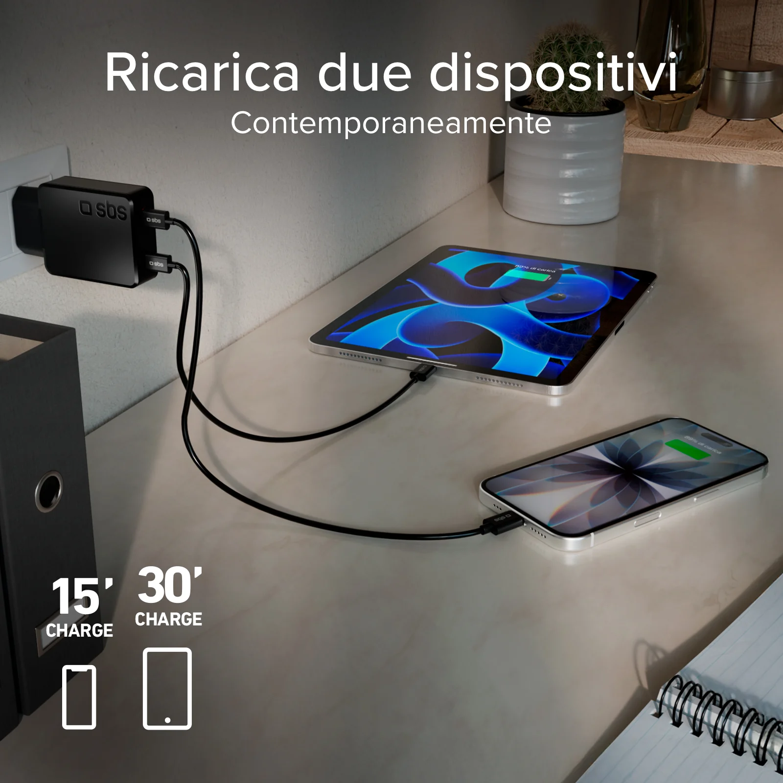 Caricatore da muro 65w USB-C Ultra Slim con doppia uscita - Image 17