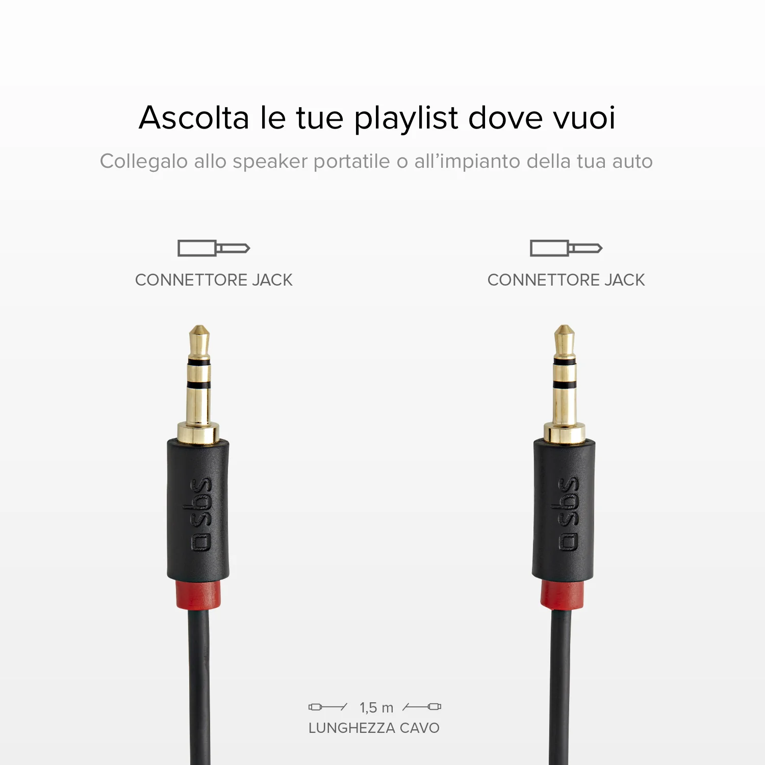 Cavo audio stereo Jack 3,5 mm per cellulari e smartphone - Image 3