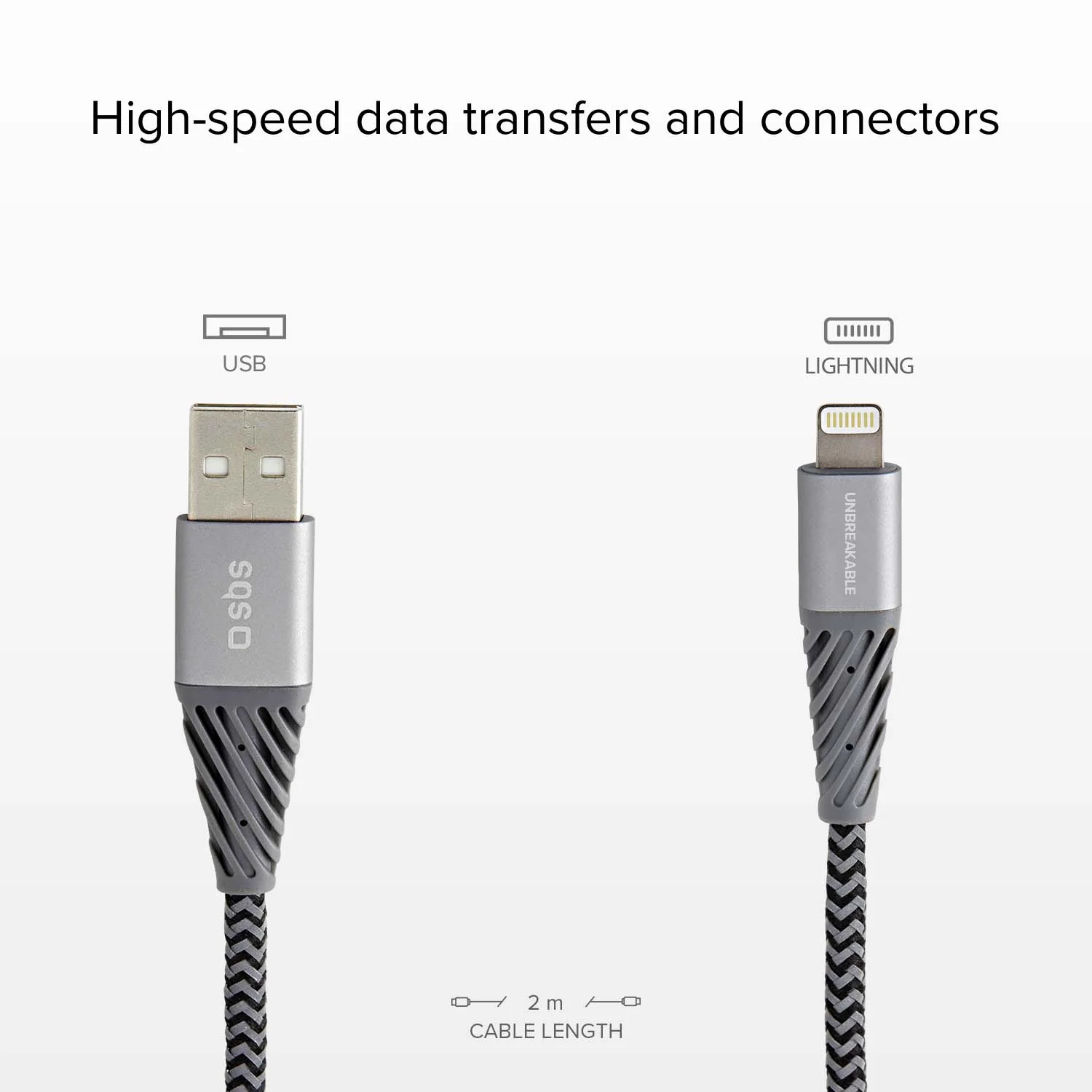 Cavo rifrangente in fibra aramidica USB 2.0 Lightning - Image 2