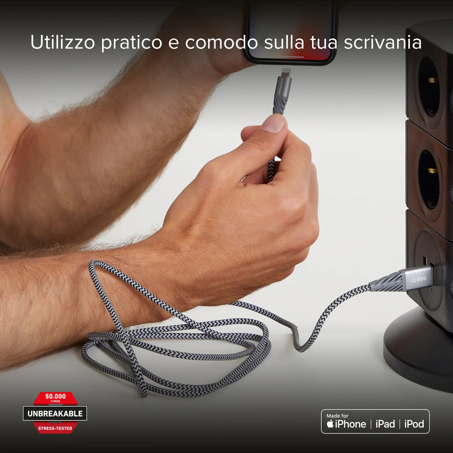 Cavo rifrangente in fibra aramidica USB 2.0 Lightning - Image 7