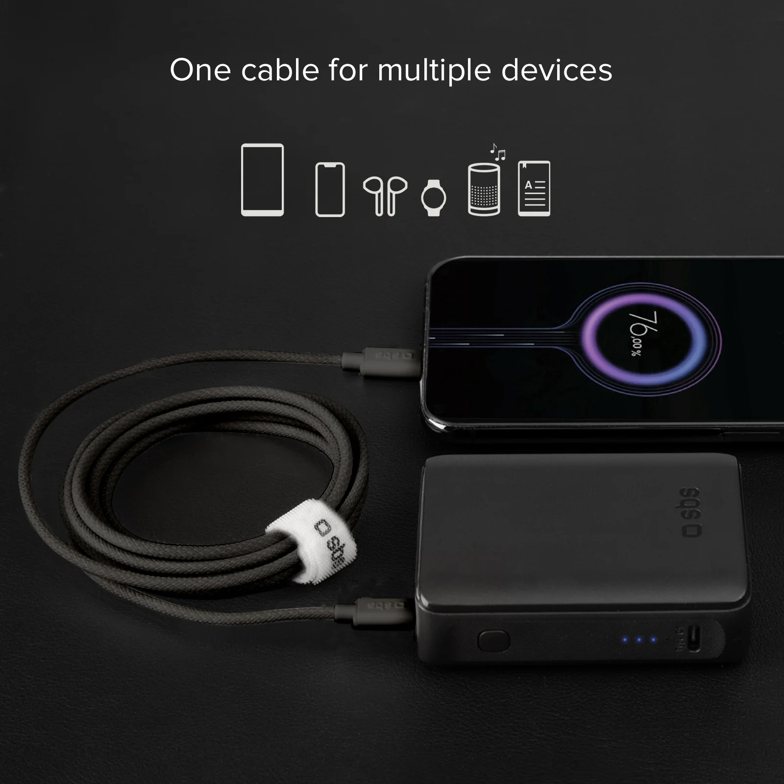 Cavo USB-C - USB-C in tessuto con fermacavo, 1.5 metri - Image 50