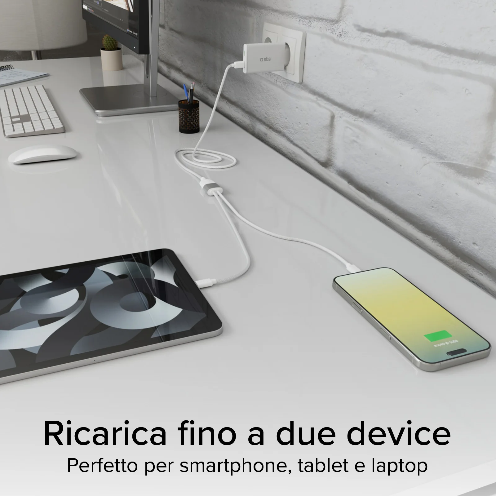 Sdoppiatore USB Type-C con doppia uscita USB-C 60W - Image 12