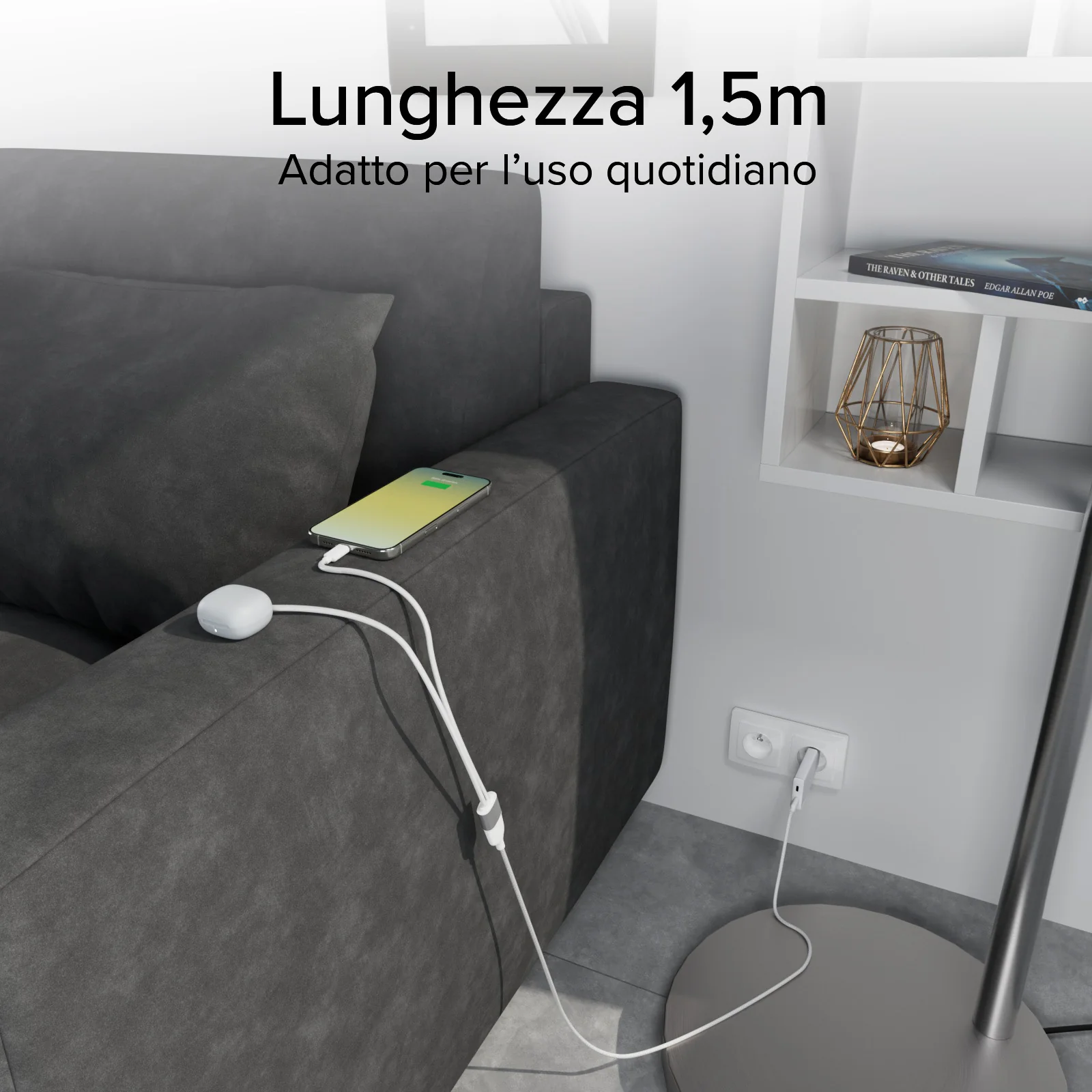 Sdoppiatore USB Type-C con doppia uscita USB-C 60W - Image 15