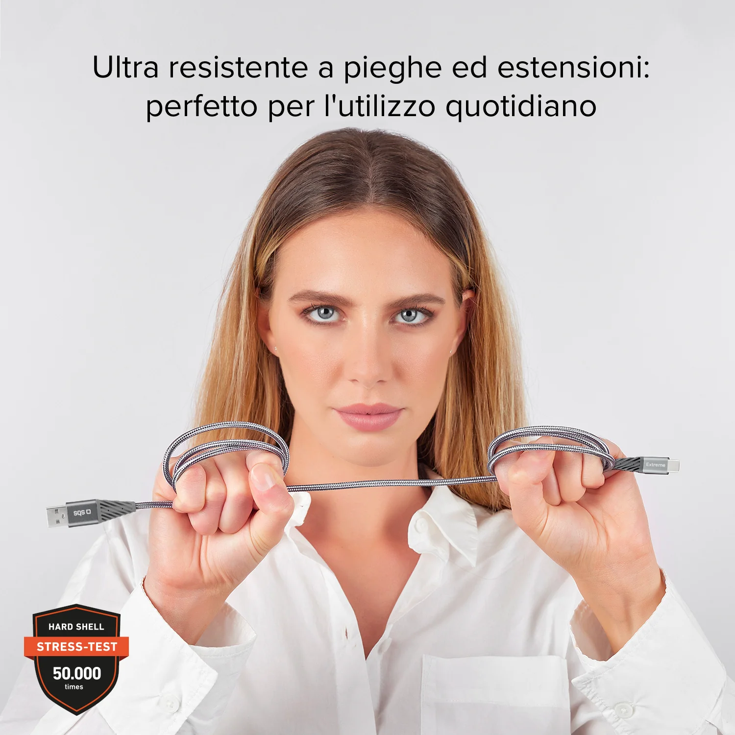 Cavo USB-A - USB-C dati e ricarica ultra resistente in fibra aramidica 1.5 m - Image 9