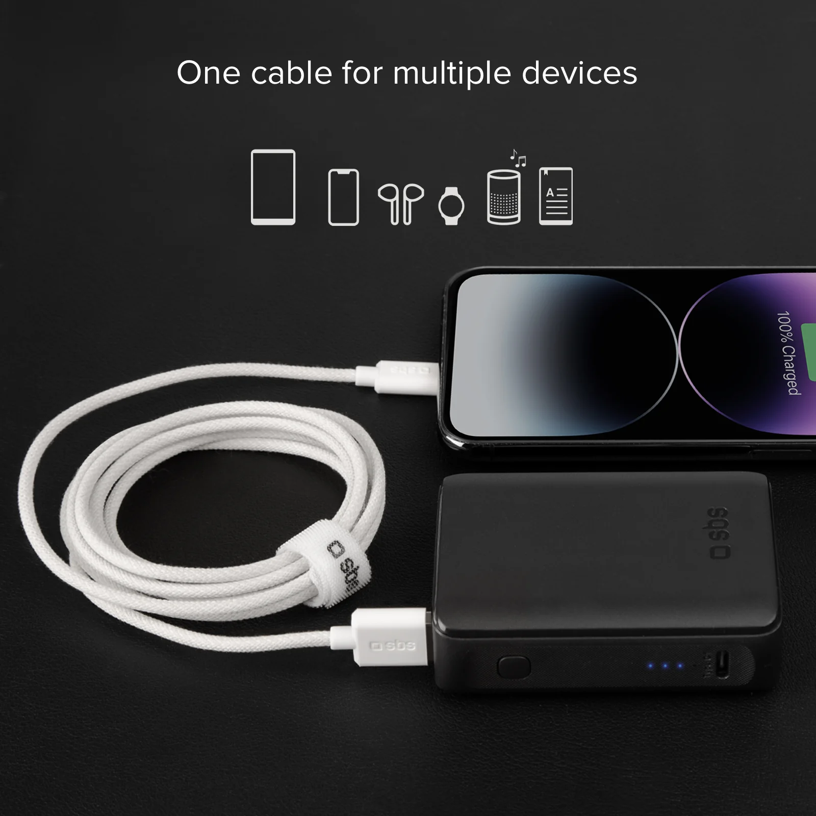 Cavo USB-A - Lightning in tessuto con fermacavo, 1.5 metri - Image 16