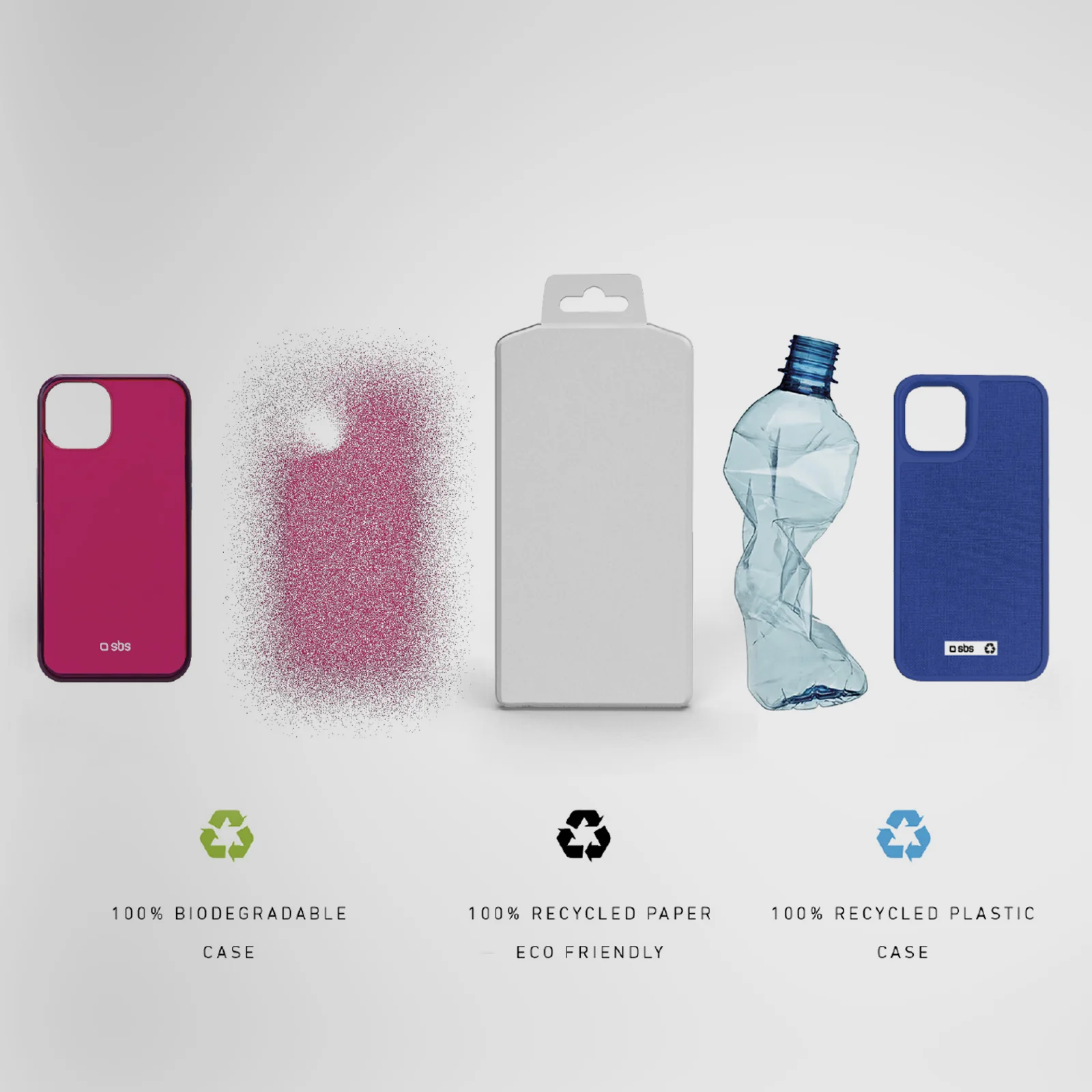 Cover colorata rigida in plastica riciclata R-PET per iPhone 14/13 - Image 6