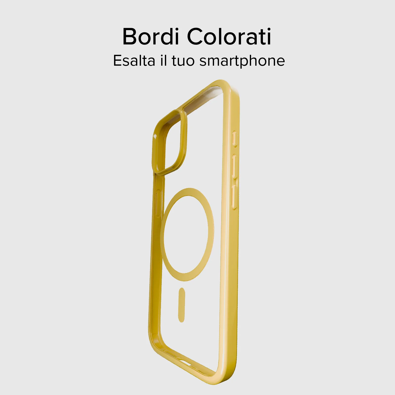 Cover per iPhone 15 con bordi colorati compatibile con ricarica MagSafe - Image 32