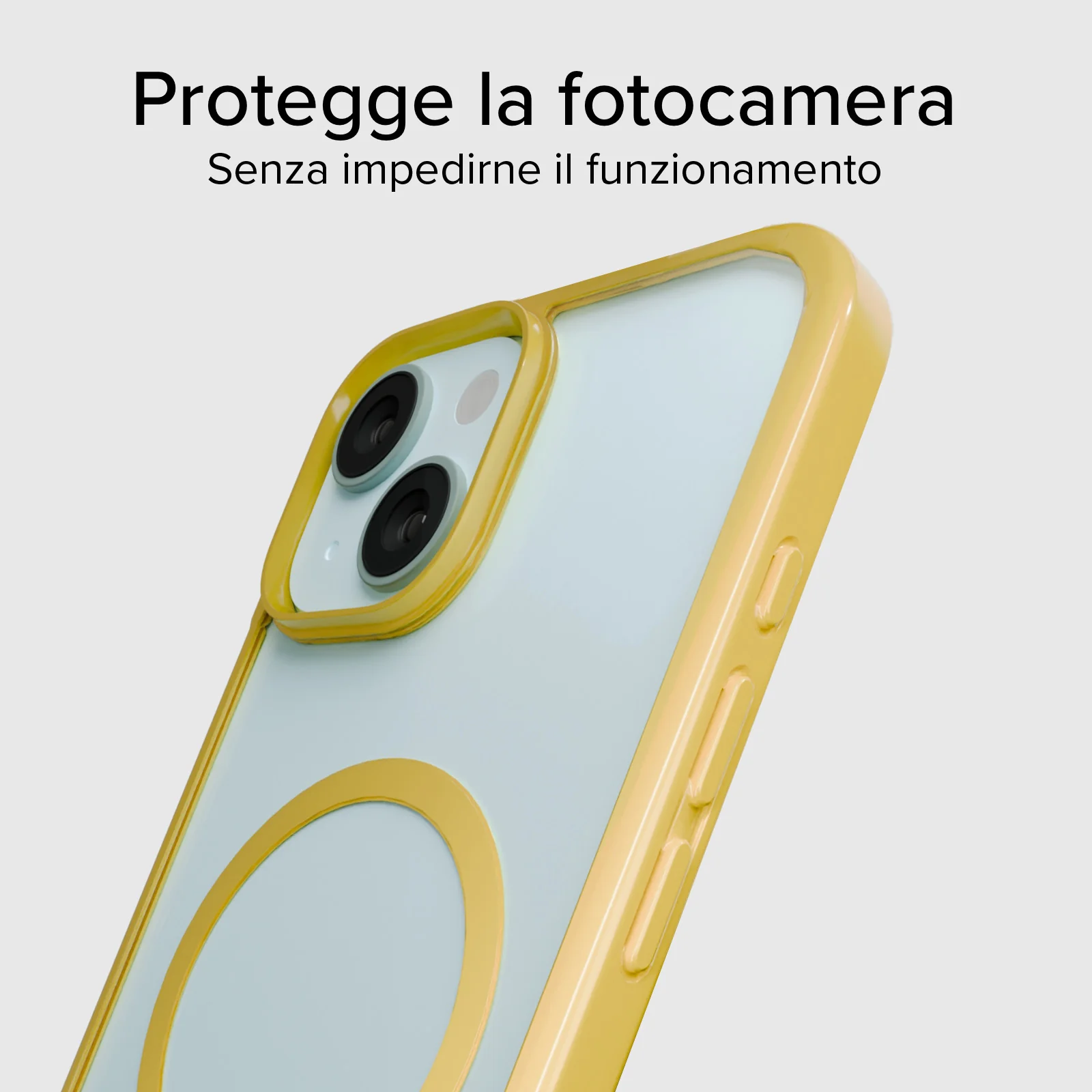 Cover per iPhone 15 con bordi colorati compatibile con ricarica MagSafe - Image 37