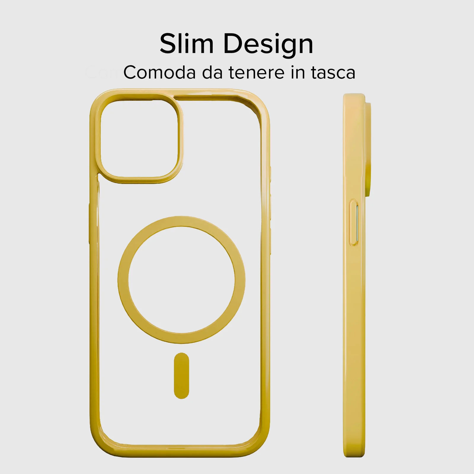 Cover per iPhone 15 con bordi colorati compatibile con ricarica MagSafe - Image 42