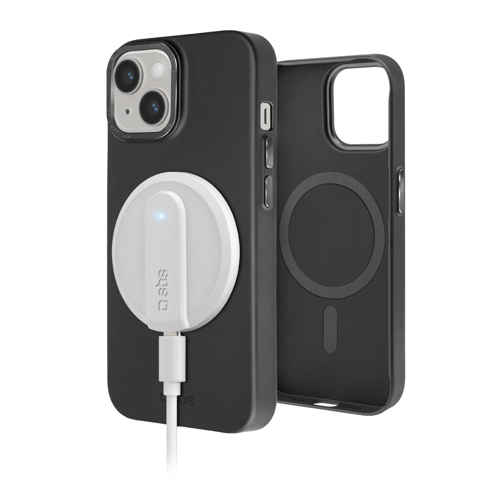 Cover compatibile ricarica MagSafe, foro fotocamera in metallo, iPhone 14/13 - Image 2