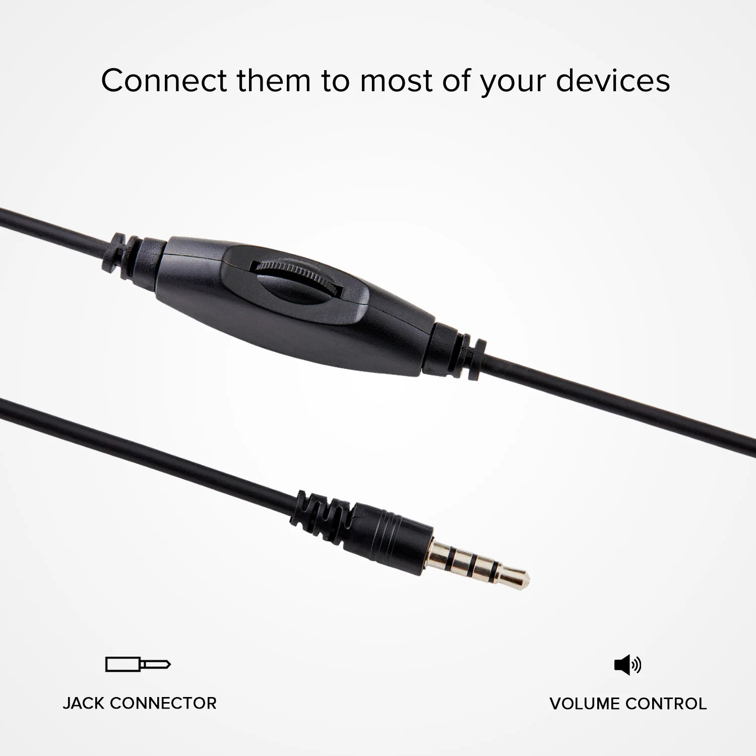 Cuffie stereo con filo jack 3.5 mm e microfono orientabile - Image 5