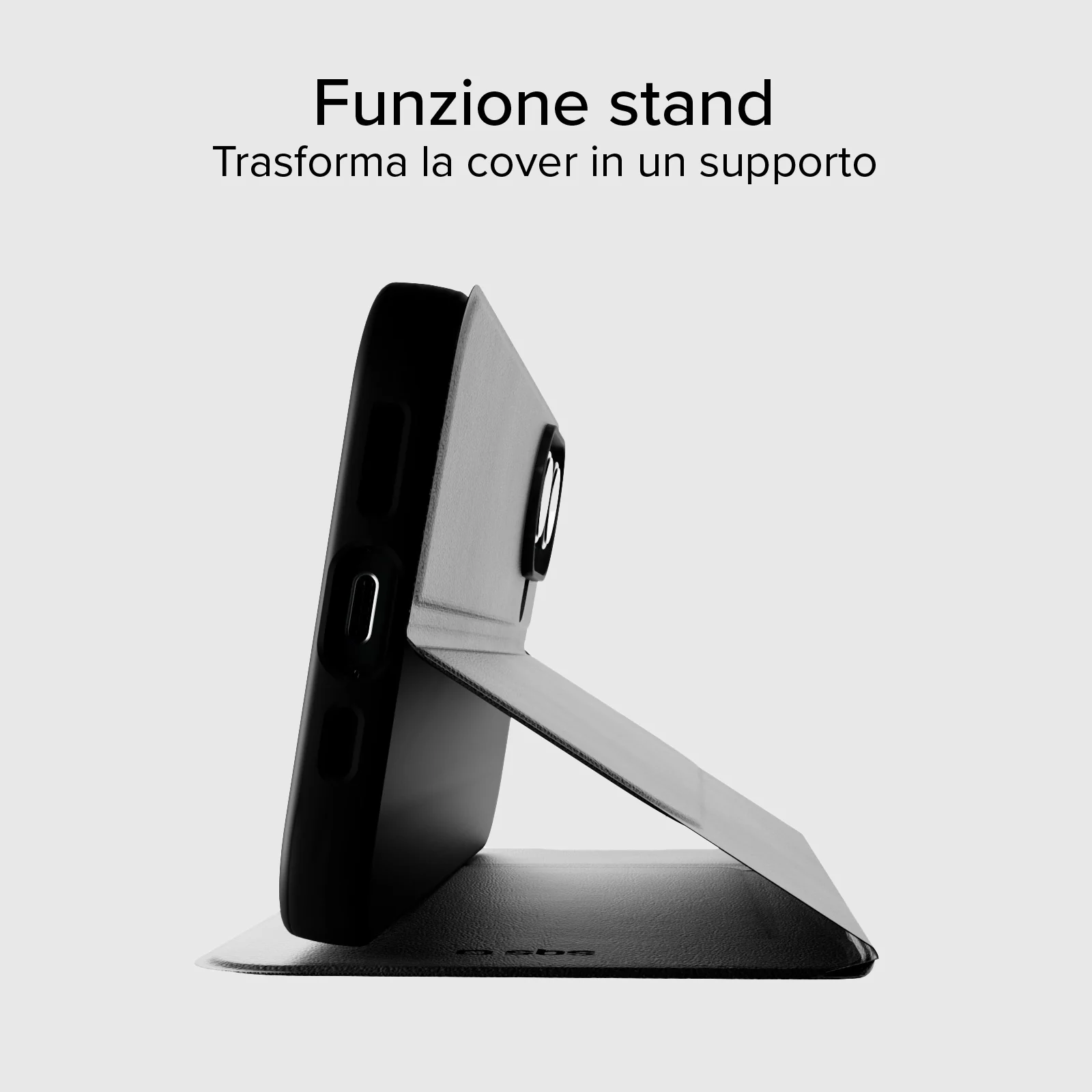 Custodia a libro con supporto stand e superficie soft touch per iPhone 16 Plus - Image 7