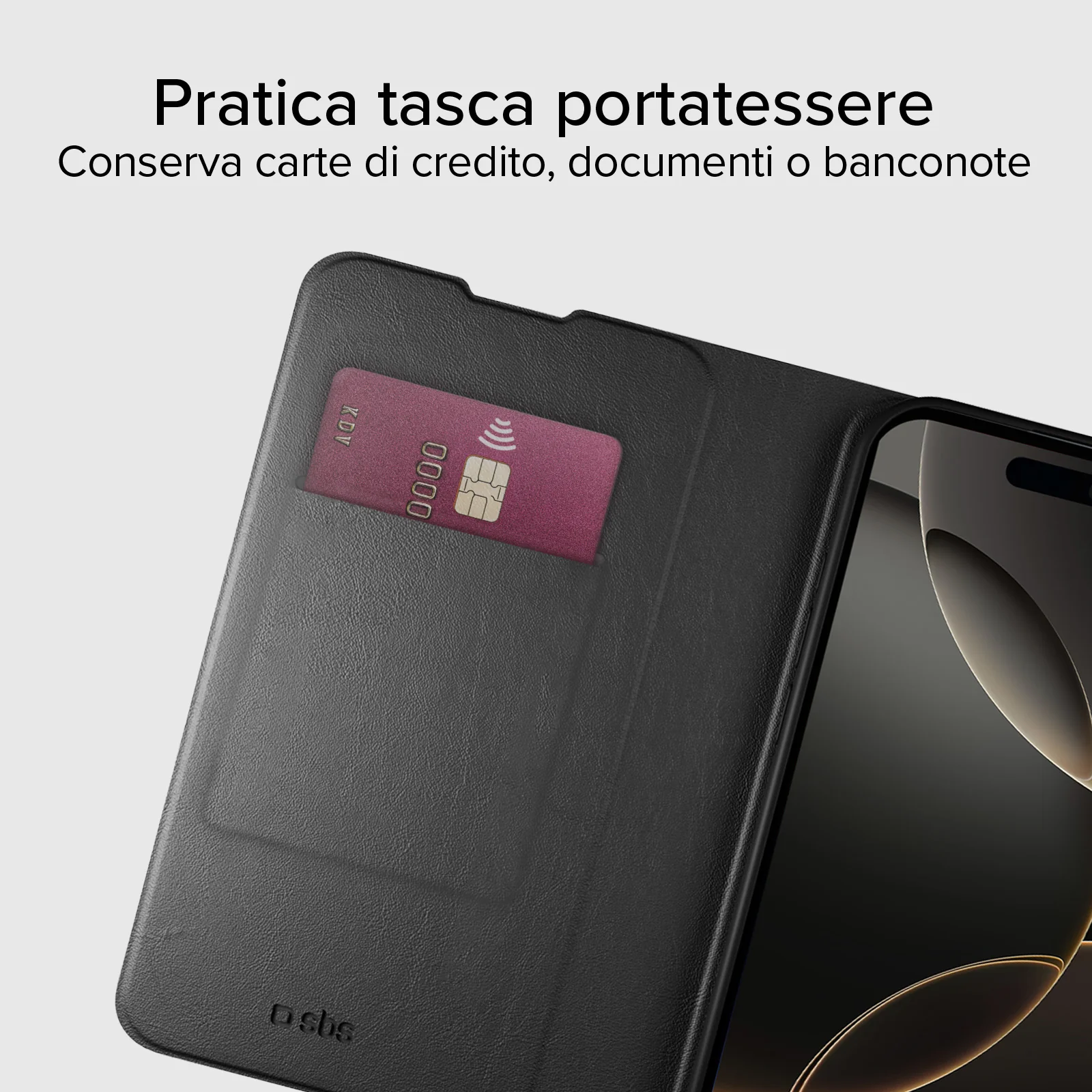 Custodia a libro con supporto stand e superficie soft touch per iPhone 16 Plus - Image 9