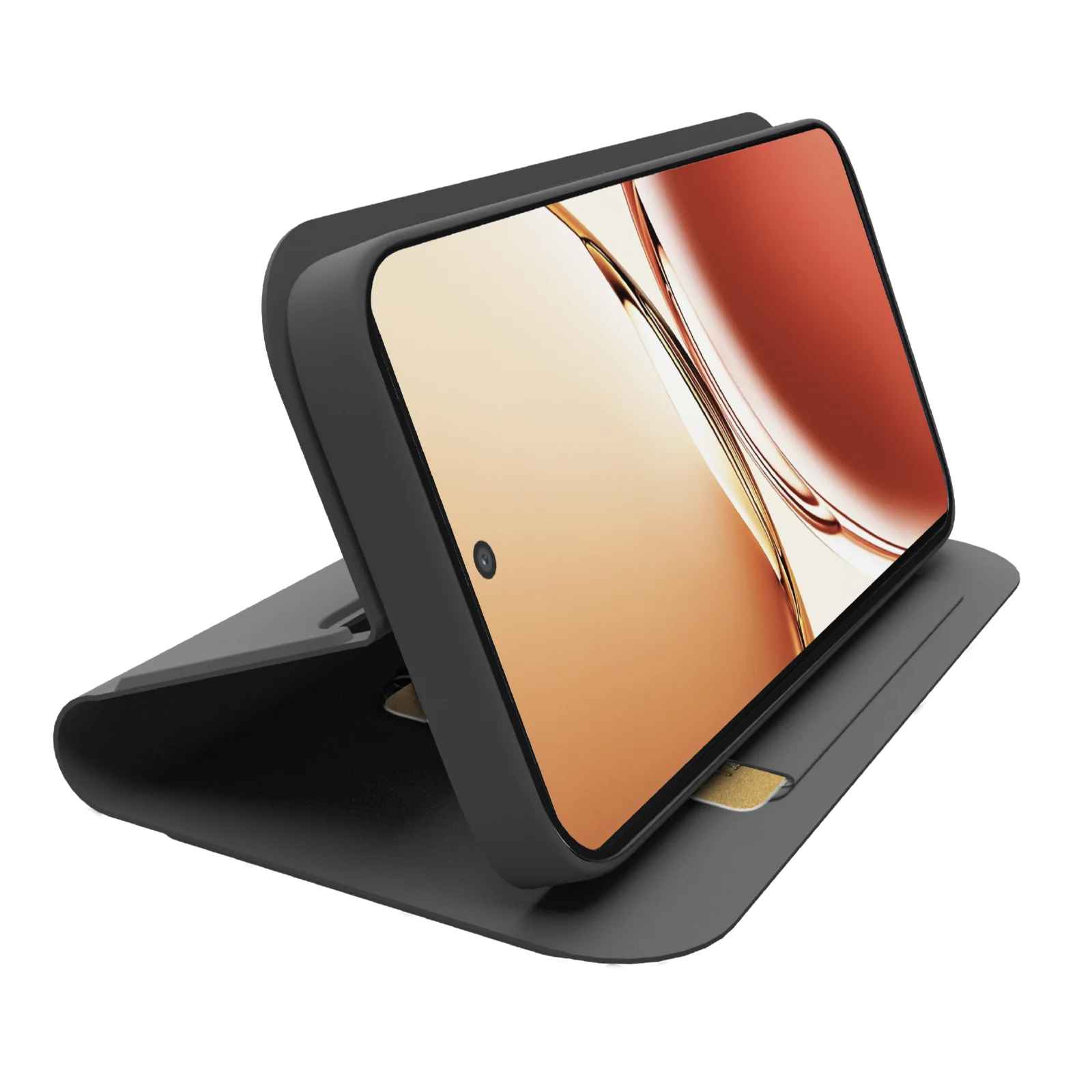 Custodia a libro con supporto stand e superficie soft touch per Oppo Reno 12F 5G - Image 2