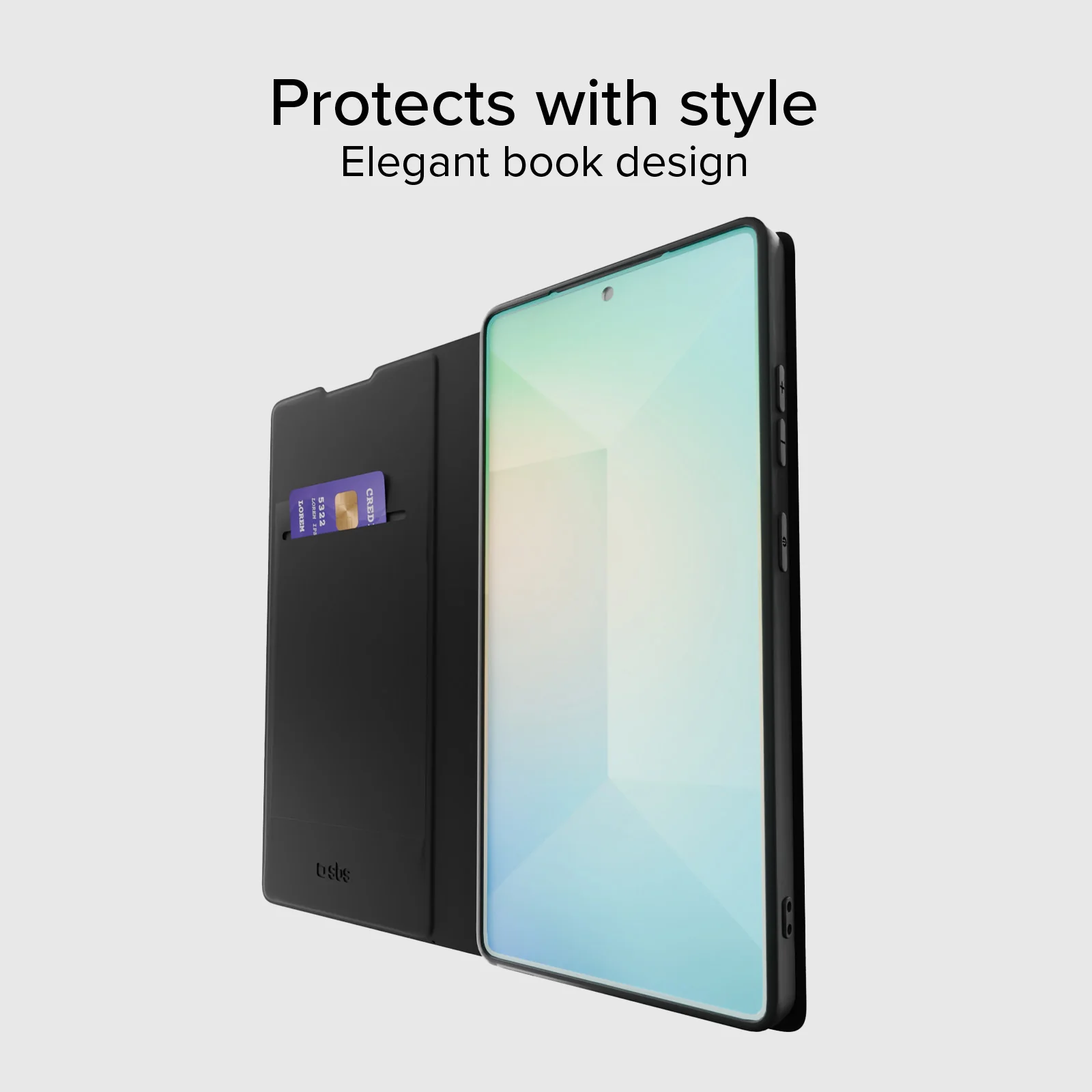 Custodia a libro con supporto stand, soft touch per Samsung S25 Ultra - Image 2