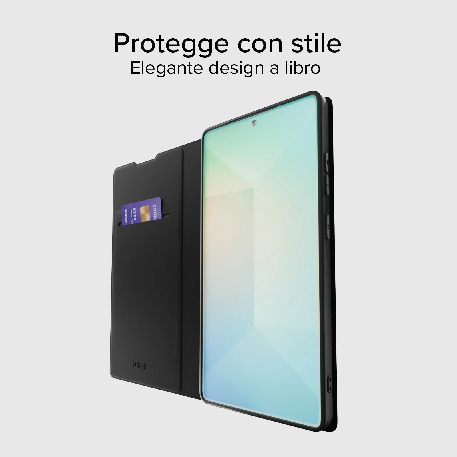 Custodia a libro con supporto stand, soft touch per Samsung S25 Ultra - Image 3