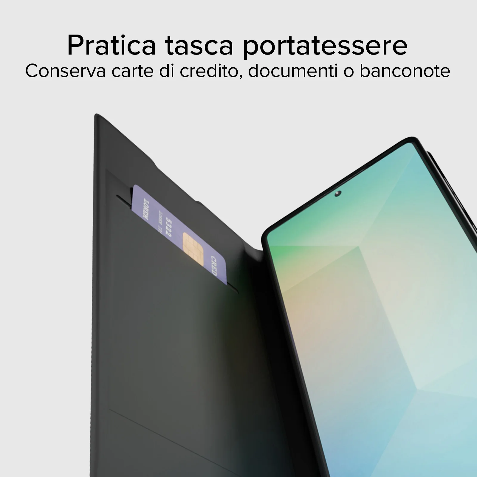 Custodia a libro con supporto stand, soft touch per Samsung S25 Ultra - Image 9