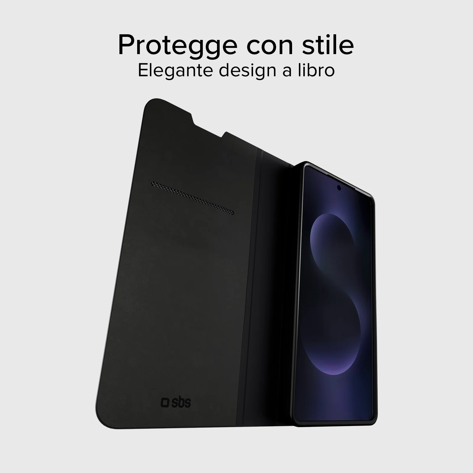 Custodia a libro con supporto stand e superficie soft touch per Samsung S26 Ultra - Image 3