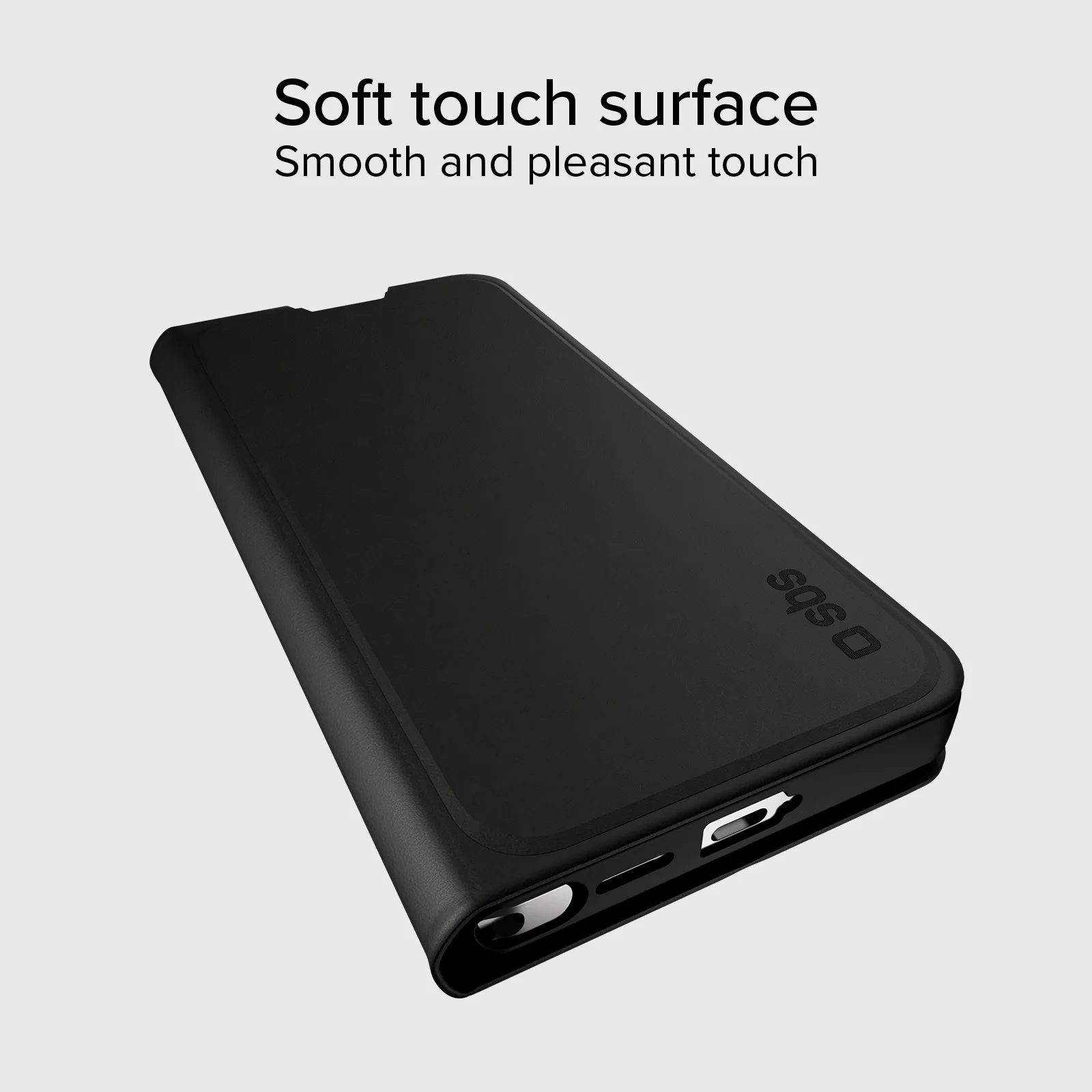 Custodia a libro con supporto stand e superficie soft touch per Samsung S26 Ultra - Image 4