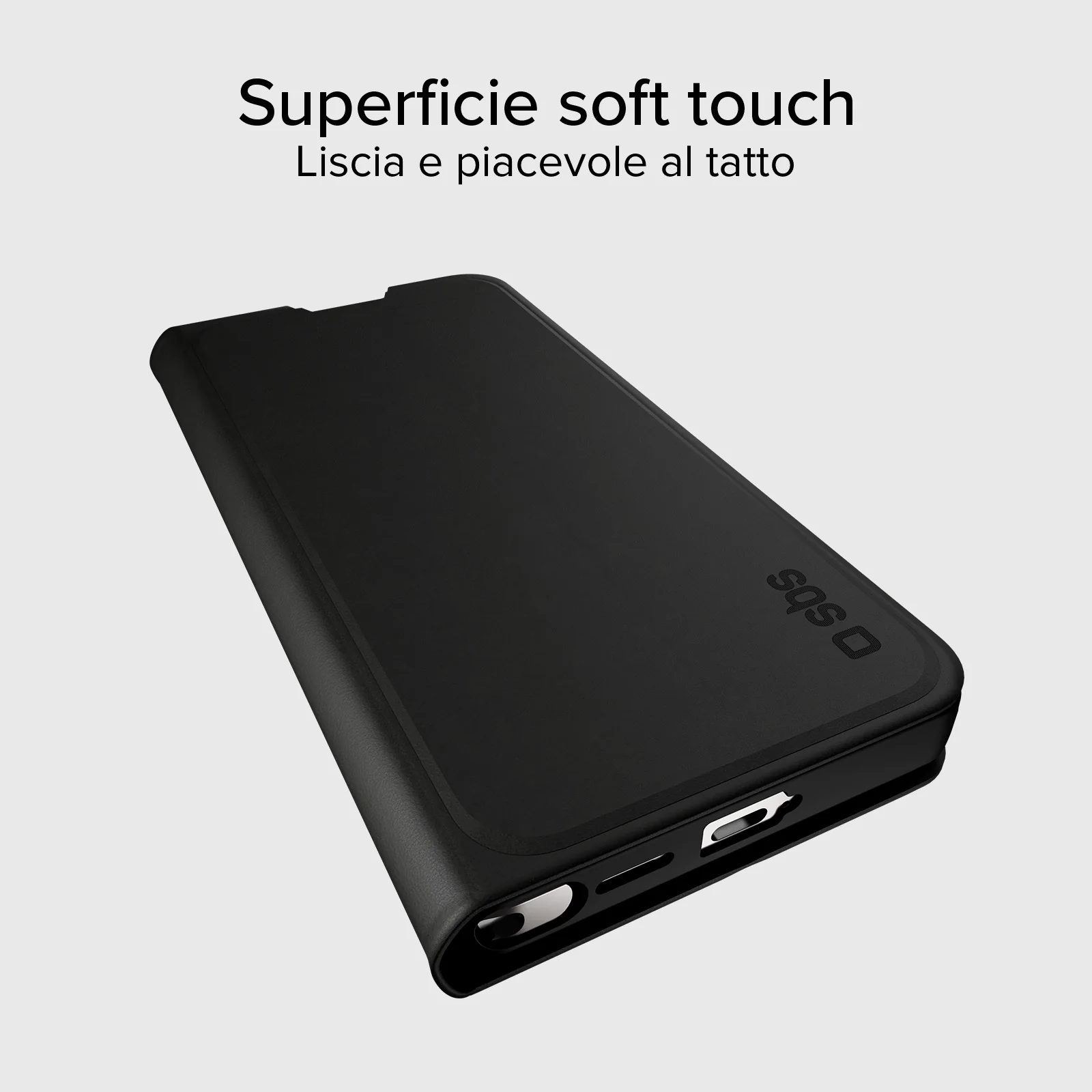 Custodia a libro con supporto stand e superficie soft touch per Samsung S26 Ultra - Image 5