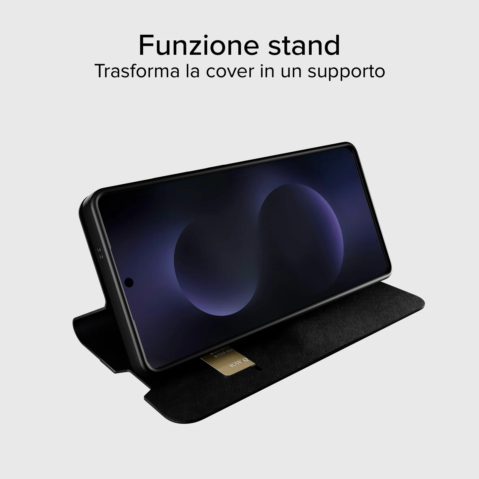 Custodia a libro con supporto stand e superficie soft touch per Samsung S26 Ultra - Image 7