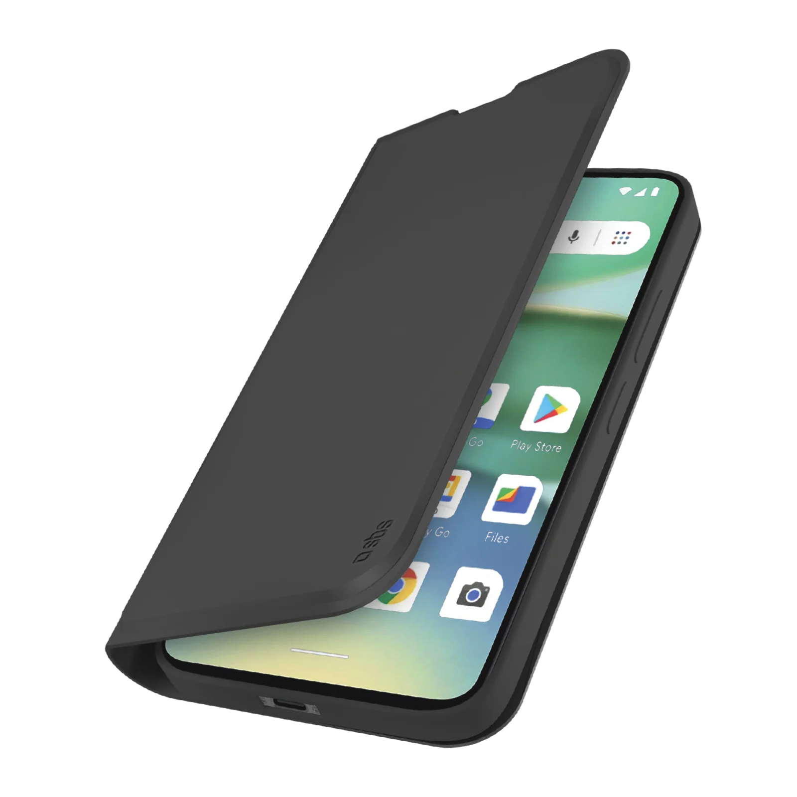 Custodia a libro con supporto stand e superficie soft touch per Xiaomi Redmi A5 (173mm)