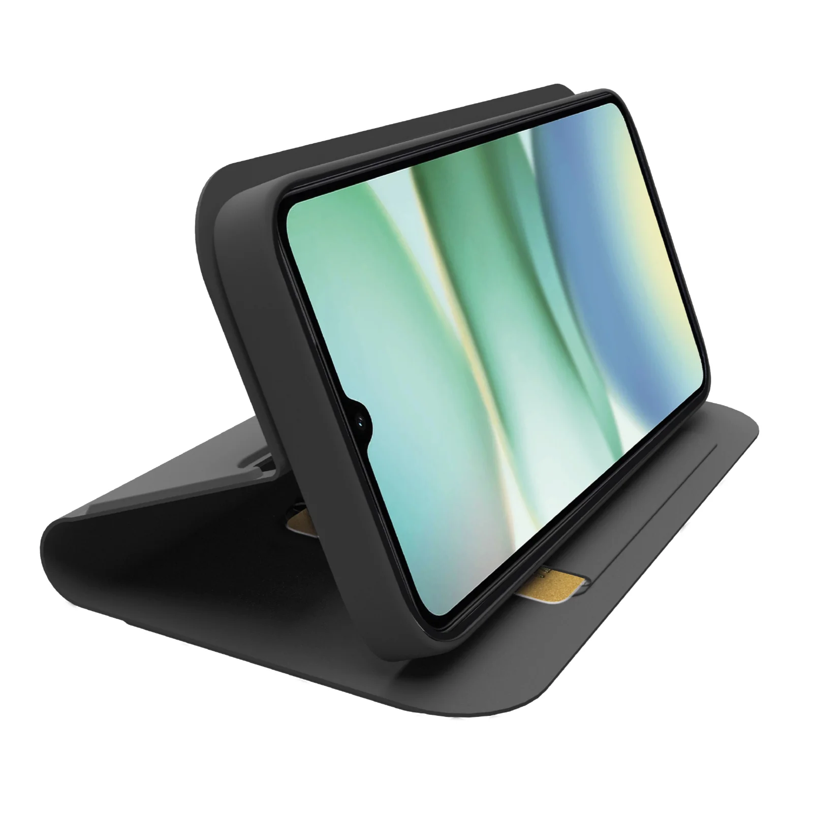 Custodia a libro con supporto stand e superficie soft touch per Xiaomi Redmi A5 (173mm) - Image 2