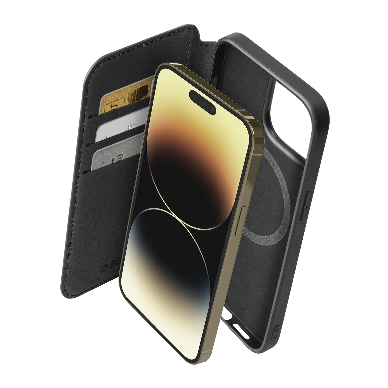 Custodia Book compatibile con MagSafe per iPhone 14 Pro